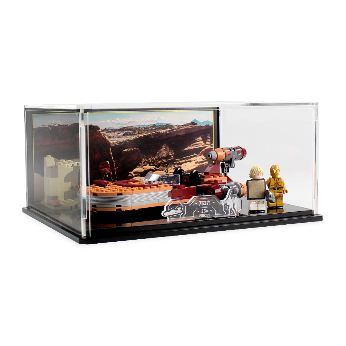 Display Case for LEGO® Star Wars™ Luke's Landspeeder (75271)
