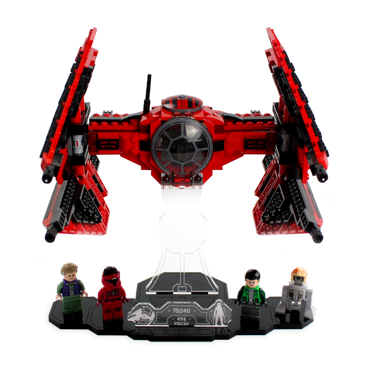 Display Stand for LEGO® Star Wars™ Major Vonreg's TIE Fighter (75240)