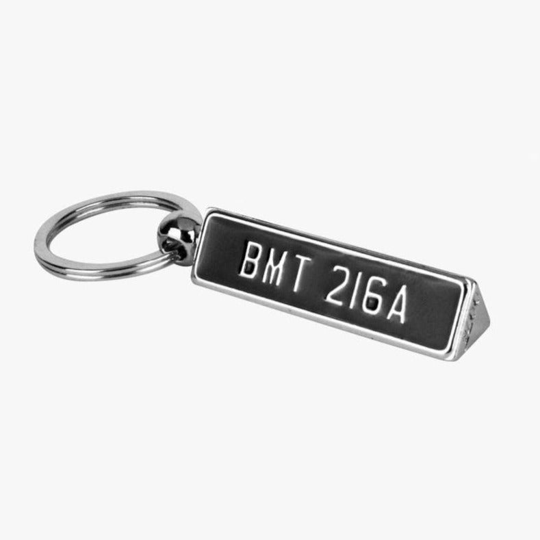 James Bond Aston Martin DB5 Number Plate Keyring