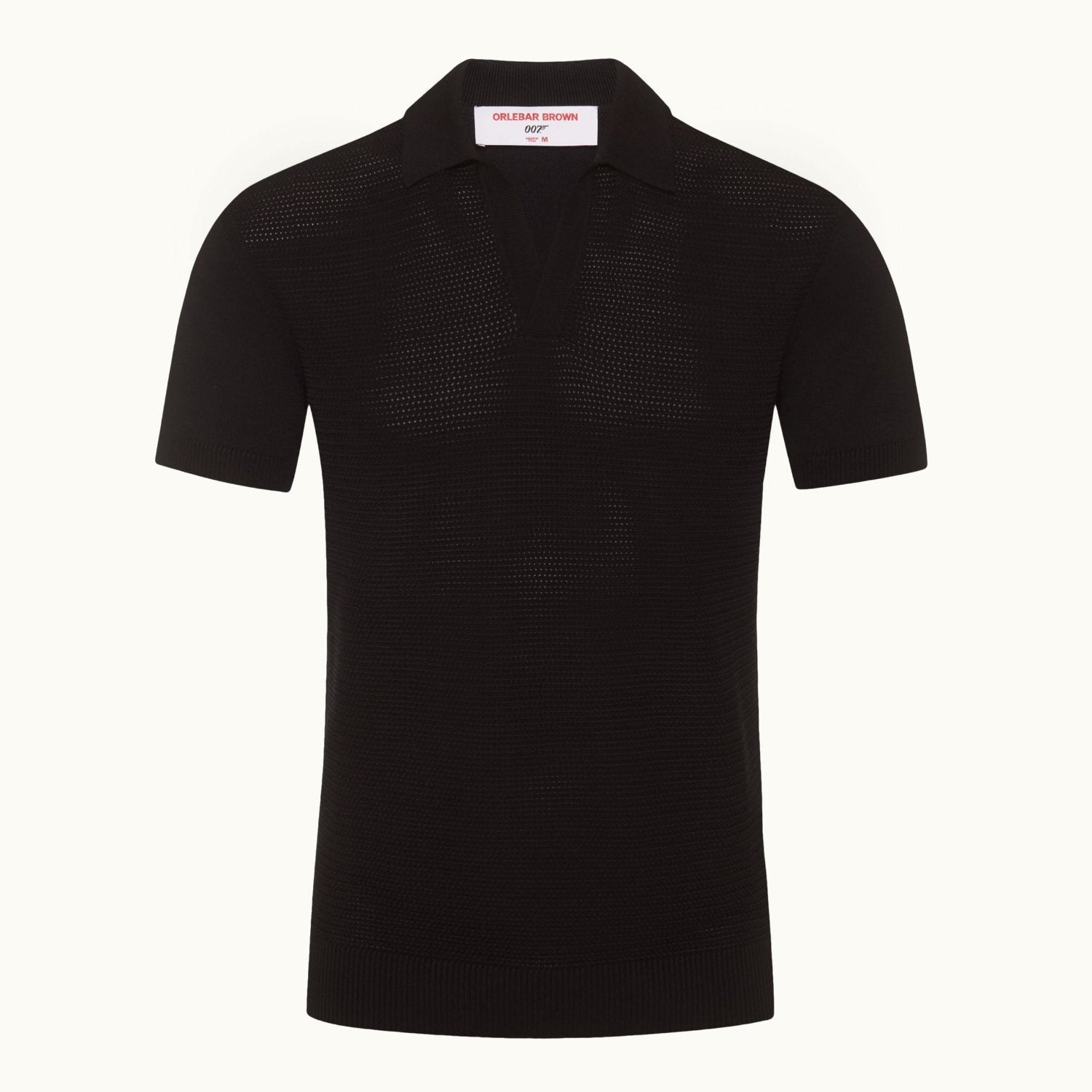 James Bond Tie Stitch Silk Cotton Polo Shirt - By Orlebar Brown