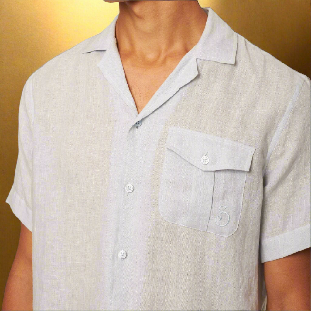 James Bond Scaramanga Linen Shirt - By Orlebar Brown