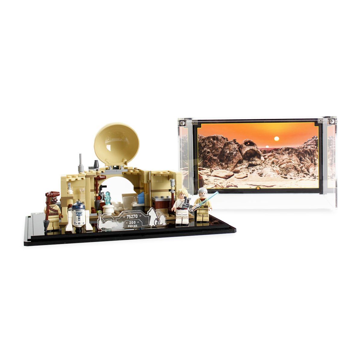 Display Case for LEGO® Star Wars™ Obi-Wan's Hut (75270)