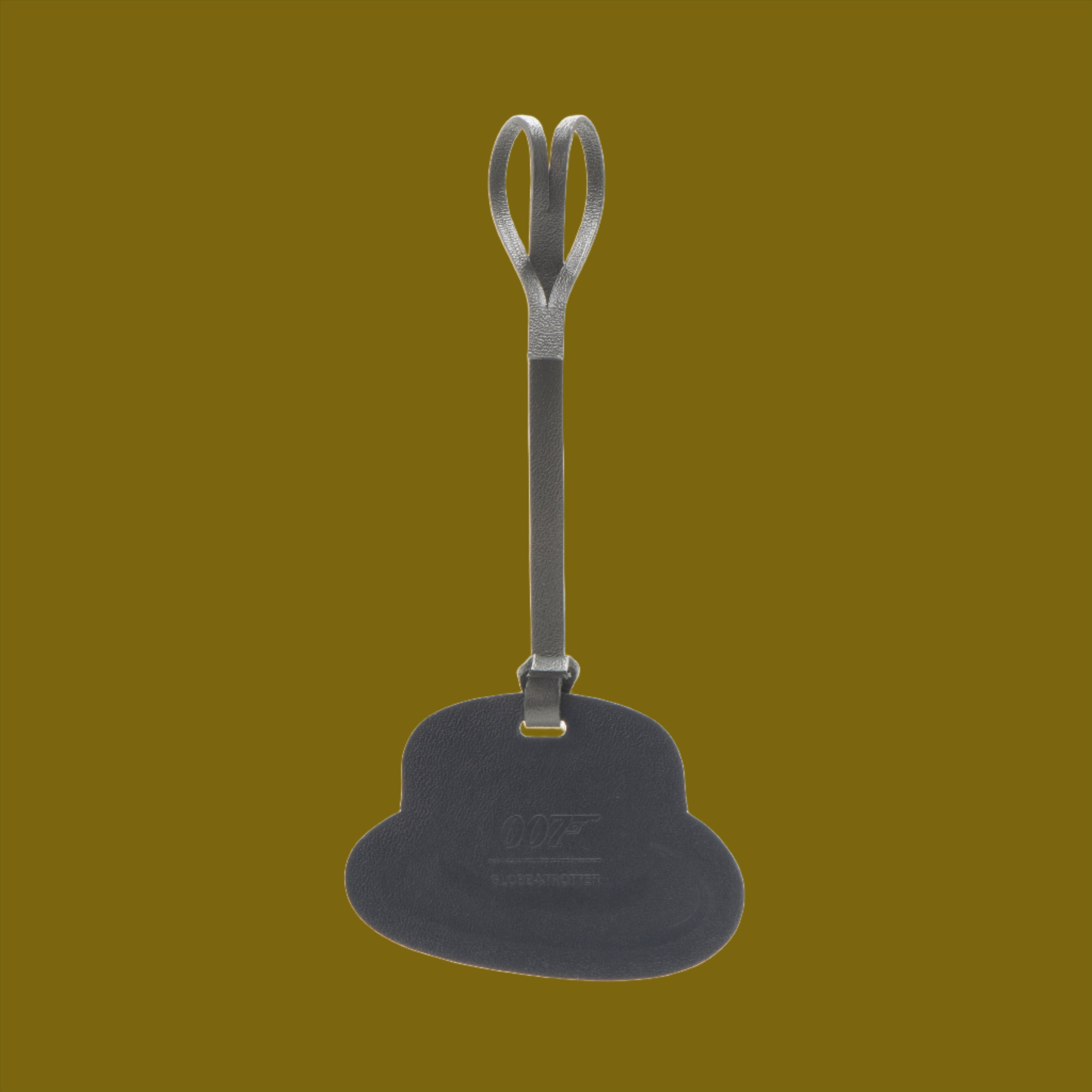 James Bond Leather Bag Charm - Oddjob's Hat Edition - By Globe-Trotter
