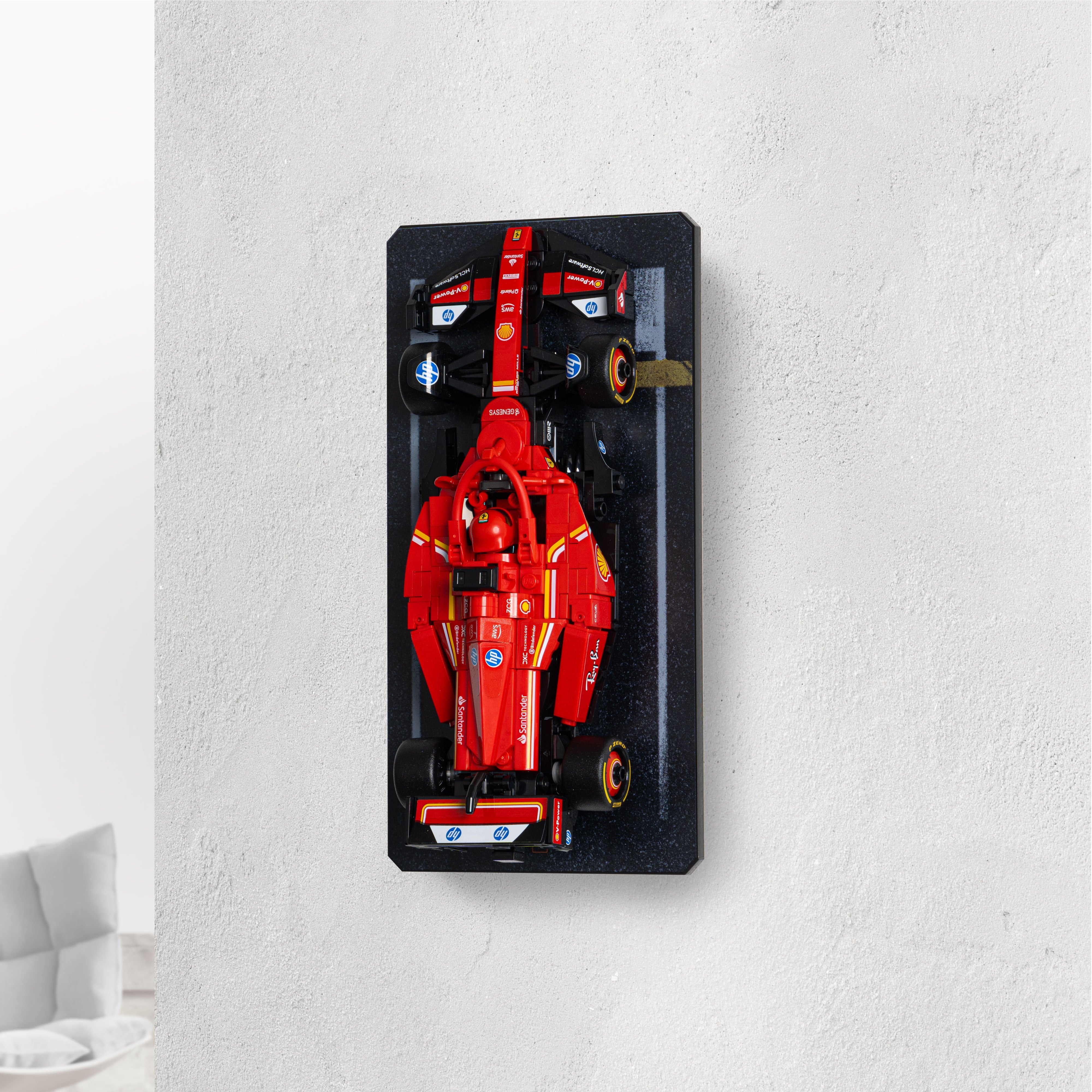 Wall Mountable Display Stand for LEGO® Speed Champions: Formula 1 Range