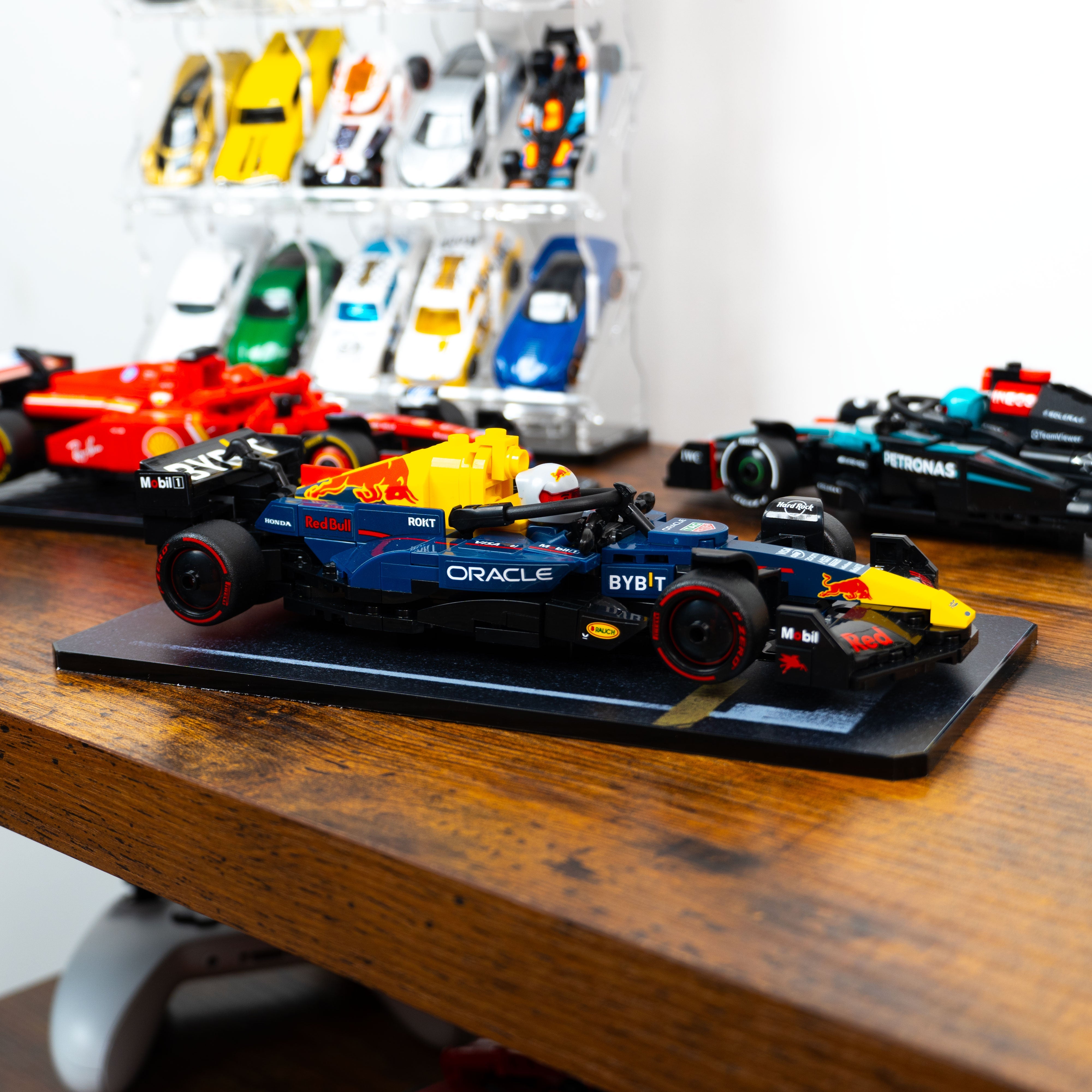 Wall Mountable Display Stand for LEGO® Speed Champions: Formula 1 Range