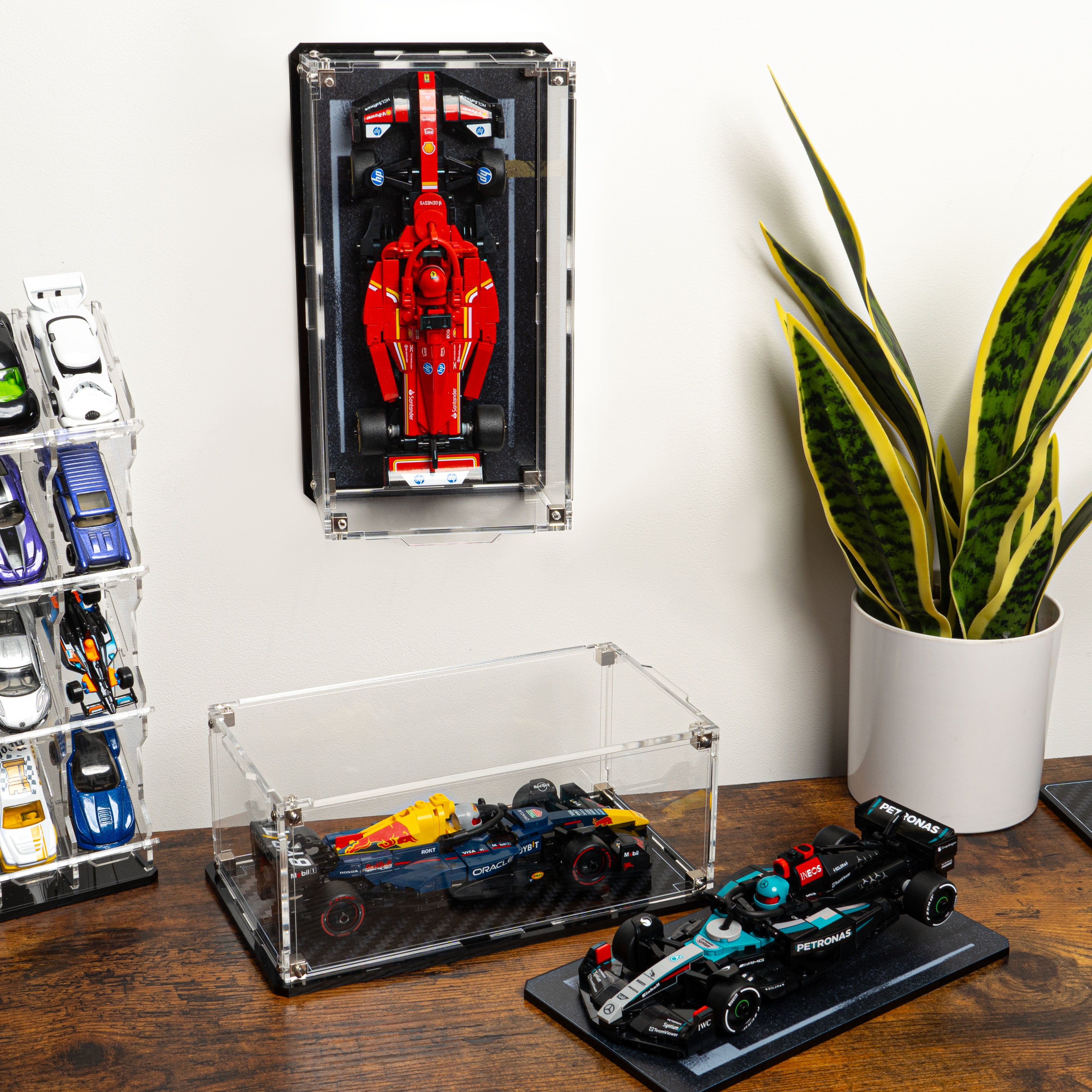 Wall Mountable Display Case for LEGO® Speed Champions: Formula 1 Range