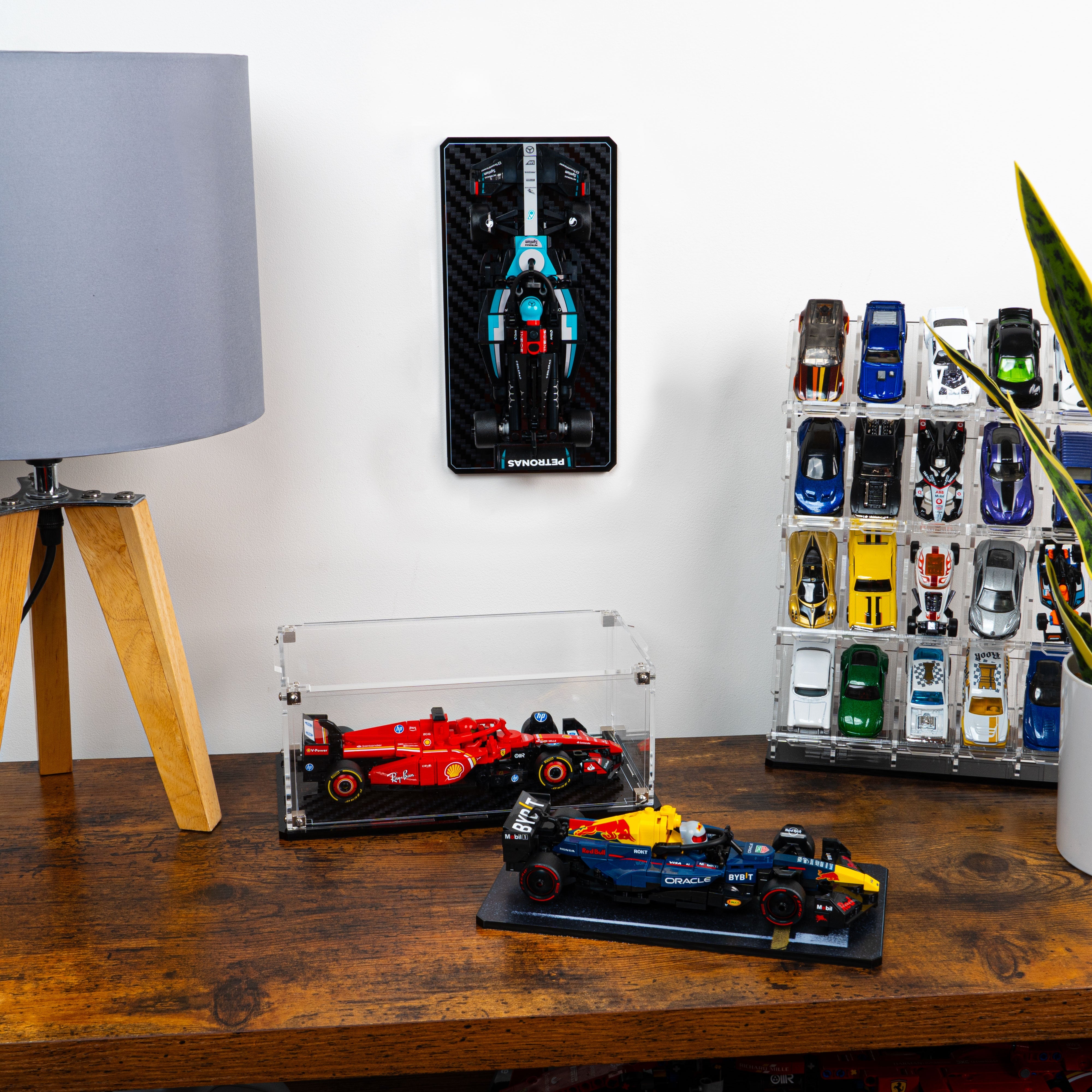 Wall Mountable Display Stand for LEGO® Speed Champions: Formula 1 Range