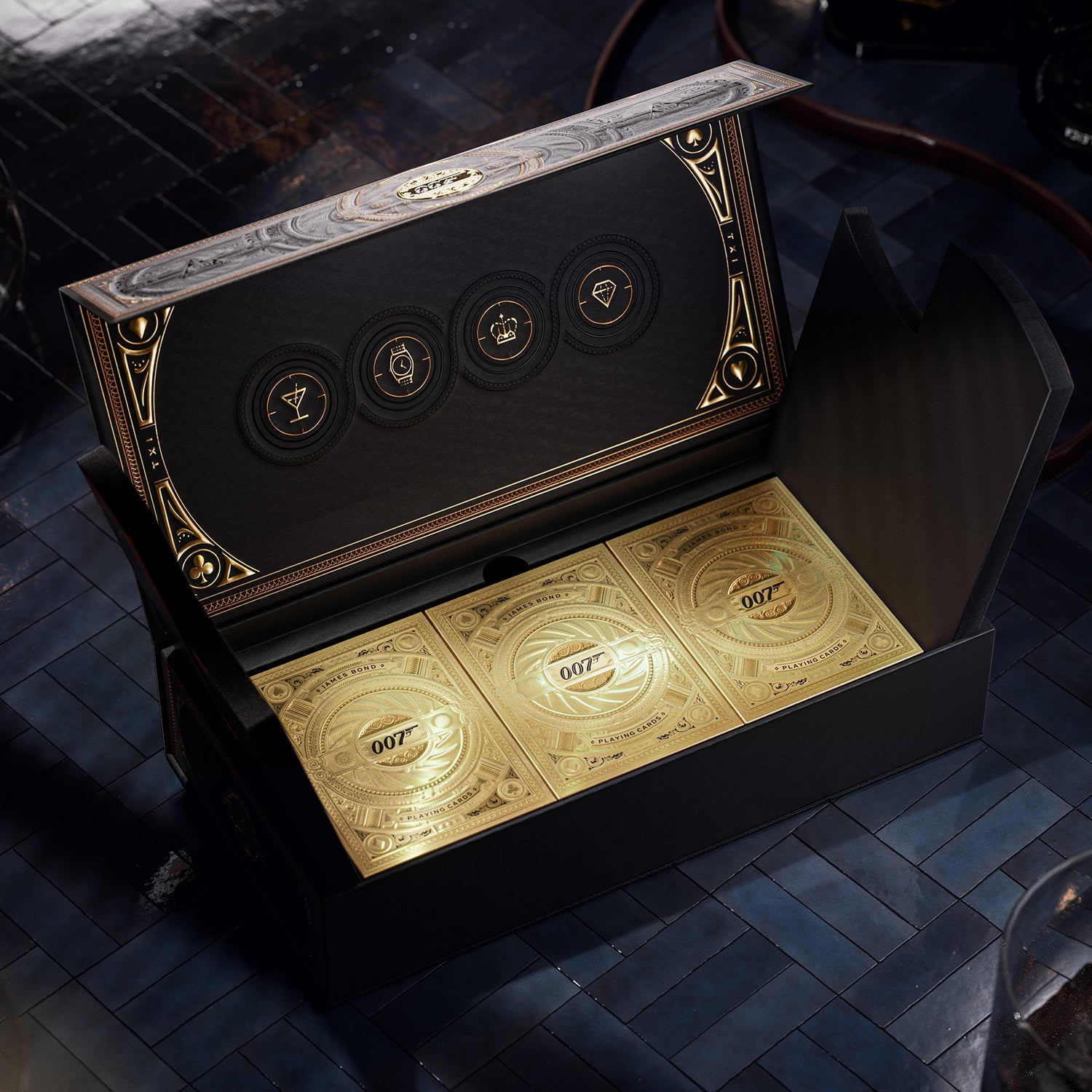 James Bond Secret Pen & Card Box Set - Gold Edition - By theory11