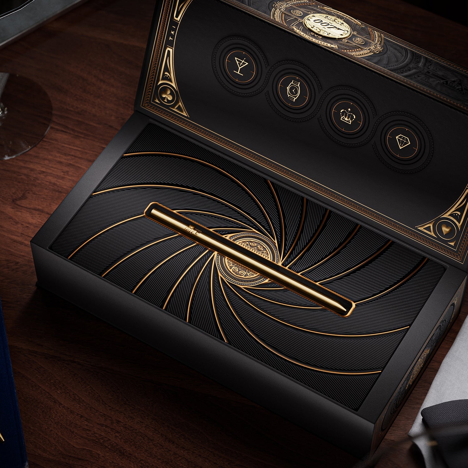 James Bond Secret Pen & Card Box Set - Gold Edition - By theory11