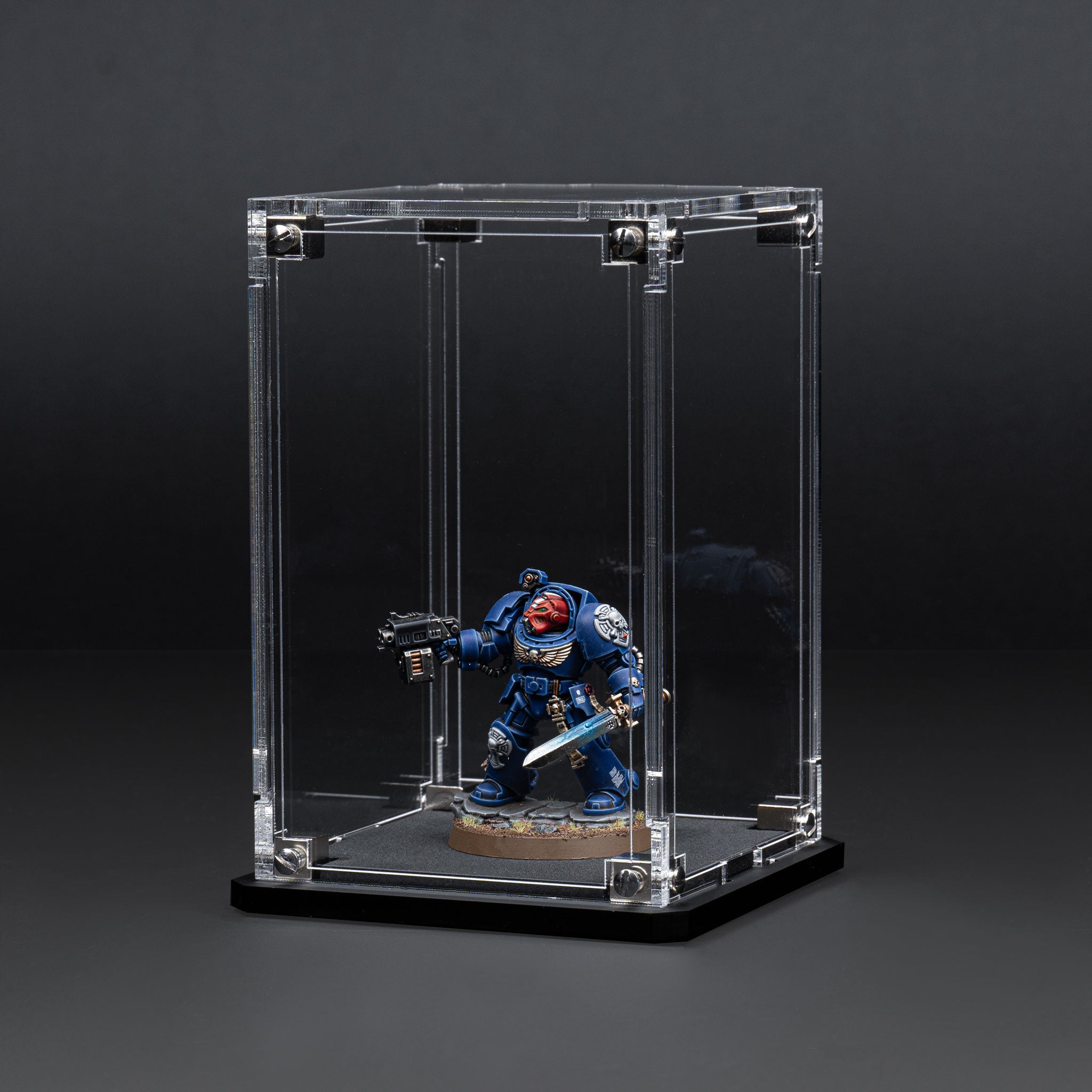 Display Case for Warhammer® Miniature with Clear Background