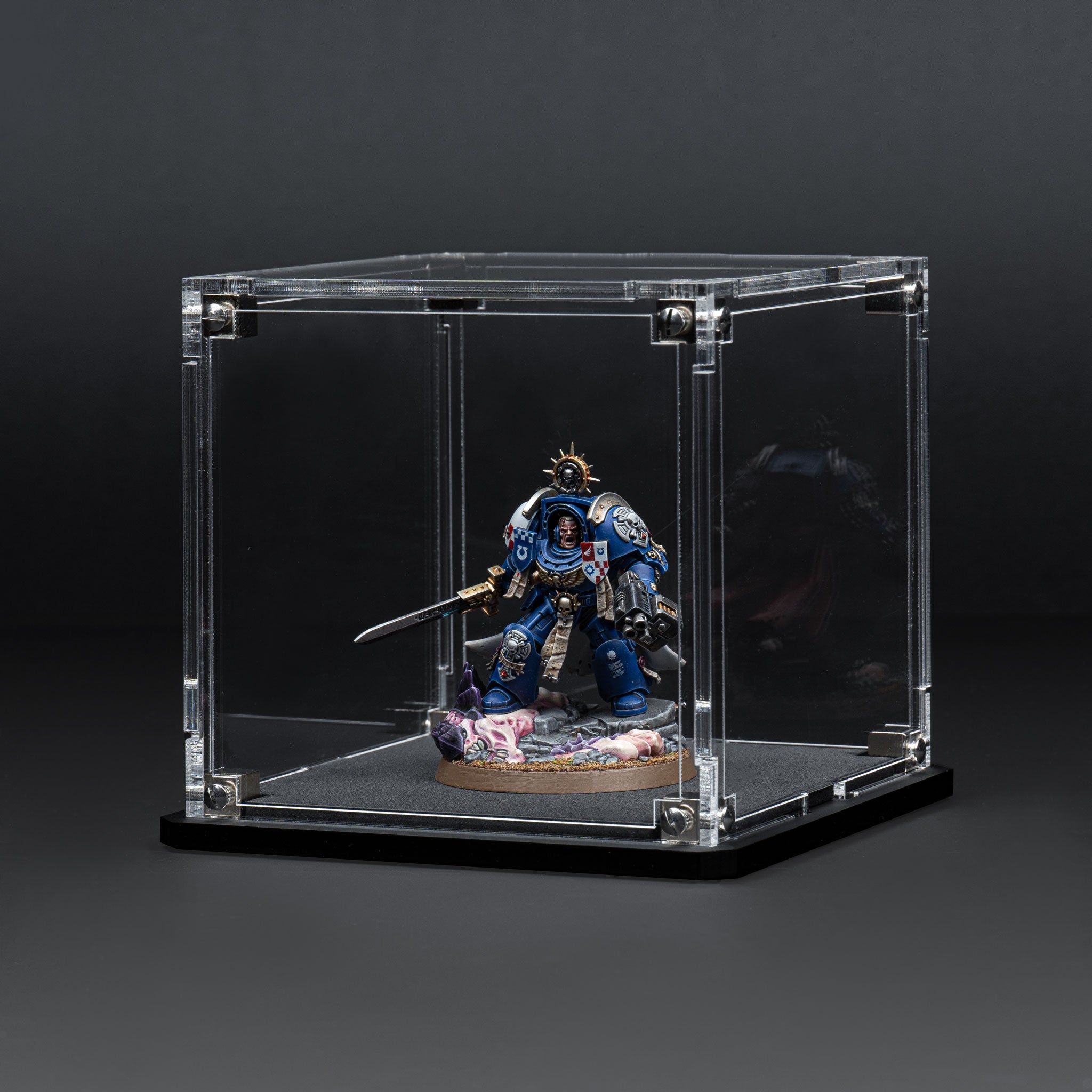 Display Case for Warhammer® Miniature with Clear Background
