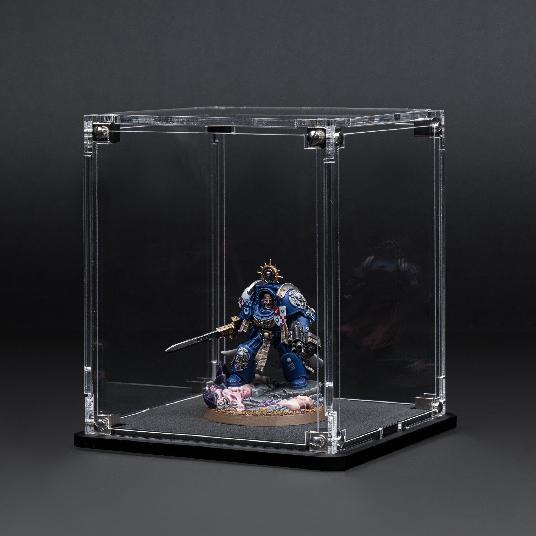 Display Case for Warhammer® Miniature with Clear Background