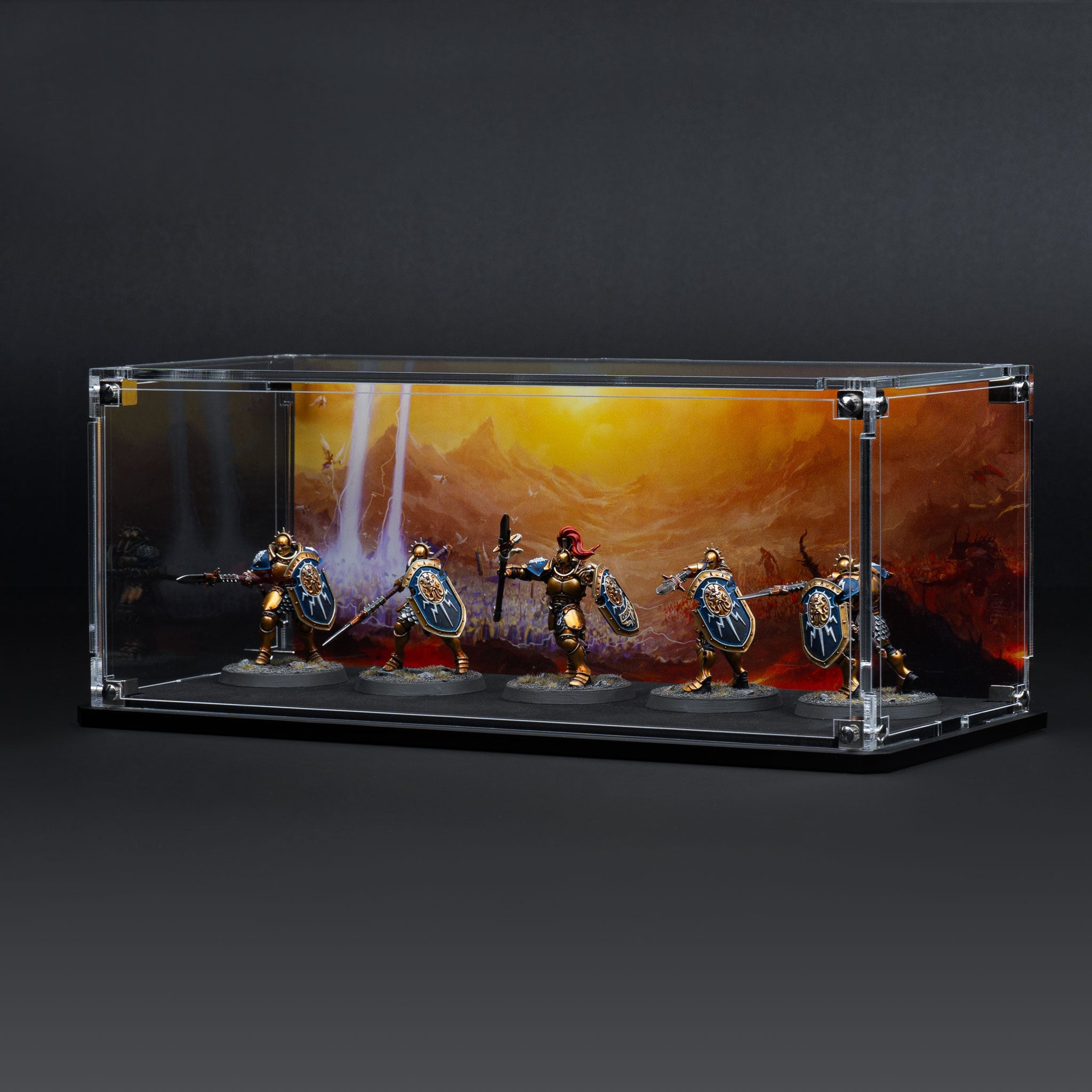 Display Case for Warhammer® Squad with Eternal Conflict Background