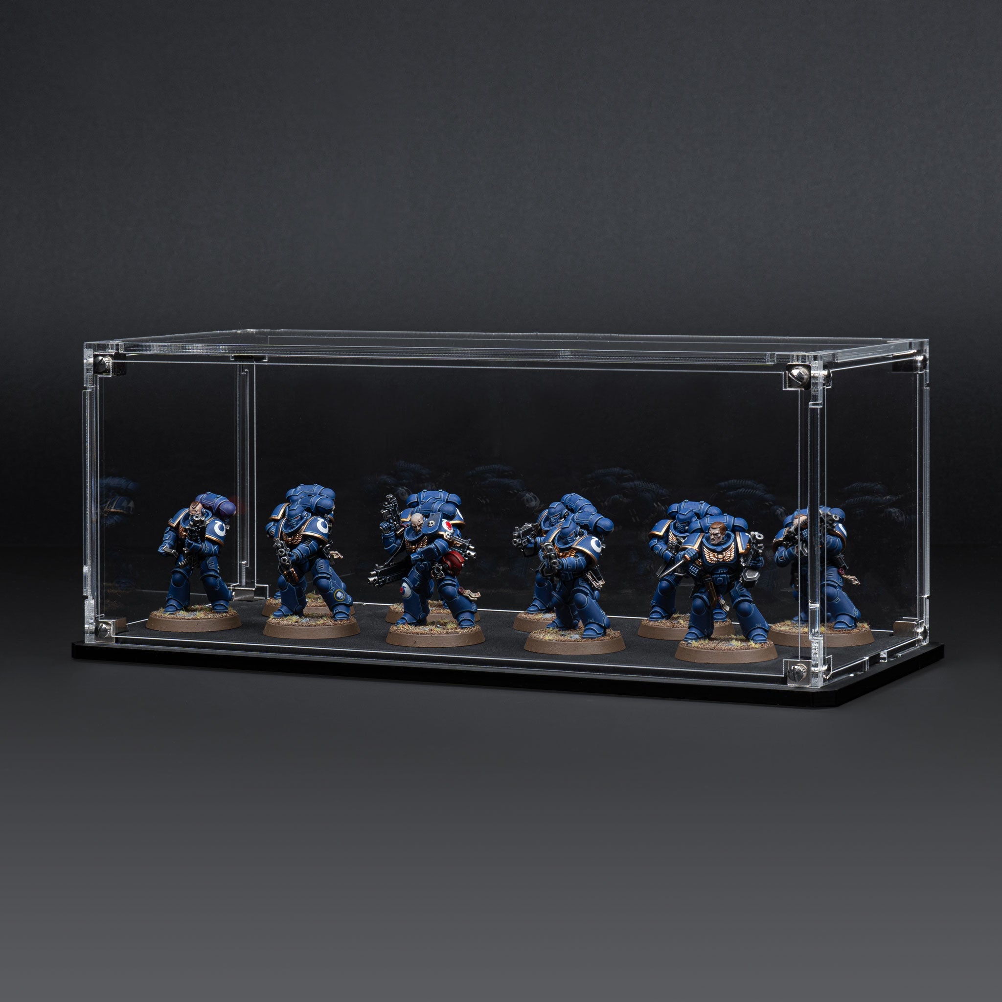Display Case for Warhammer® Squad with Clear Background