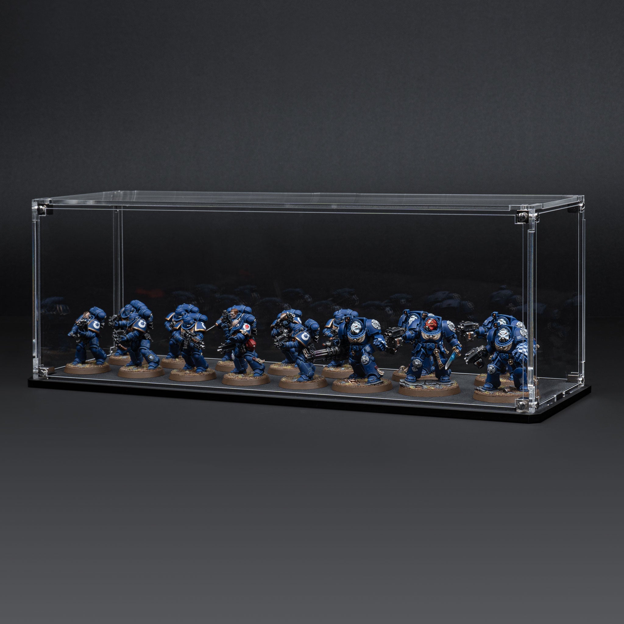 Display Case for Warhammer® Squad with Clear Background