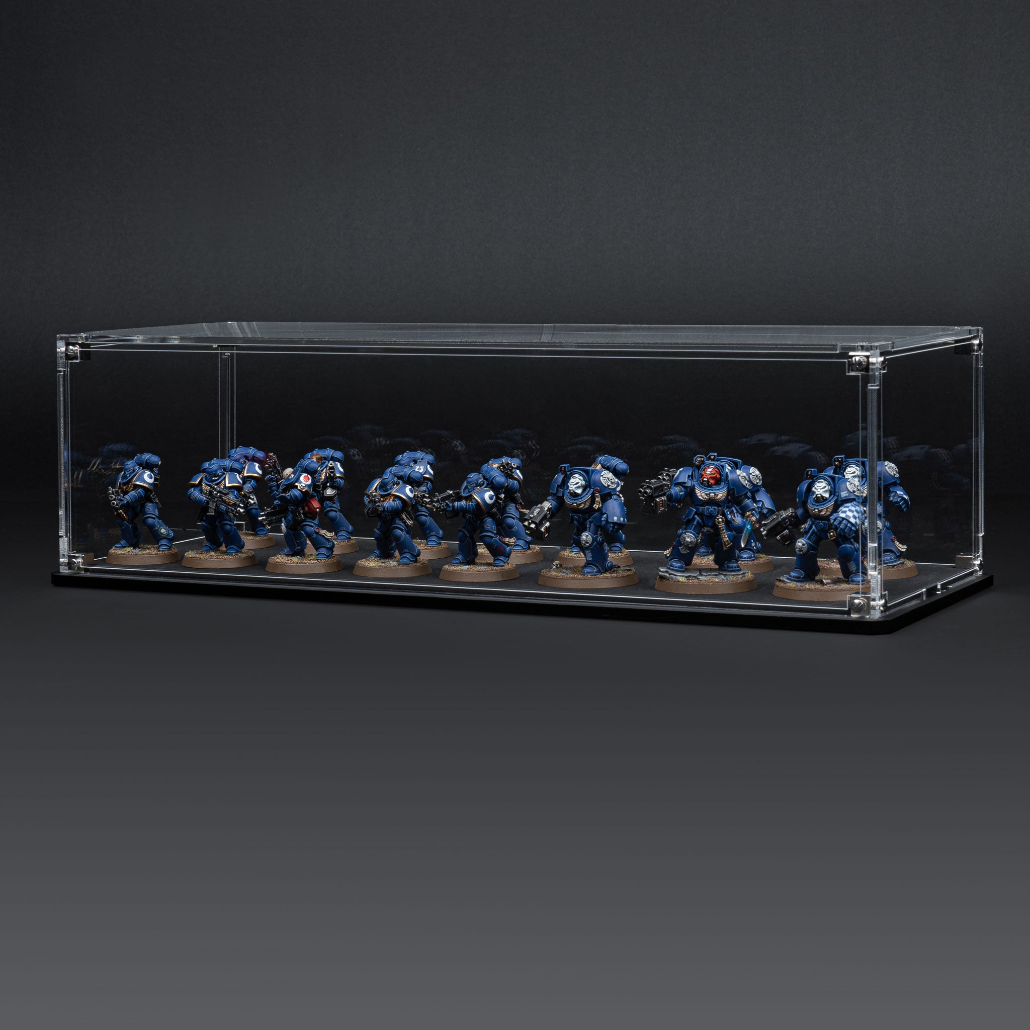 Display Case for Warhammer® Squad with Clear Background