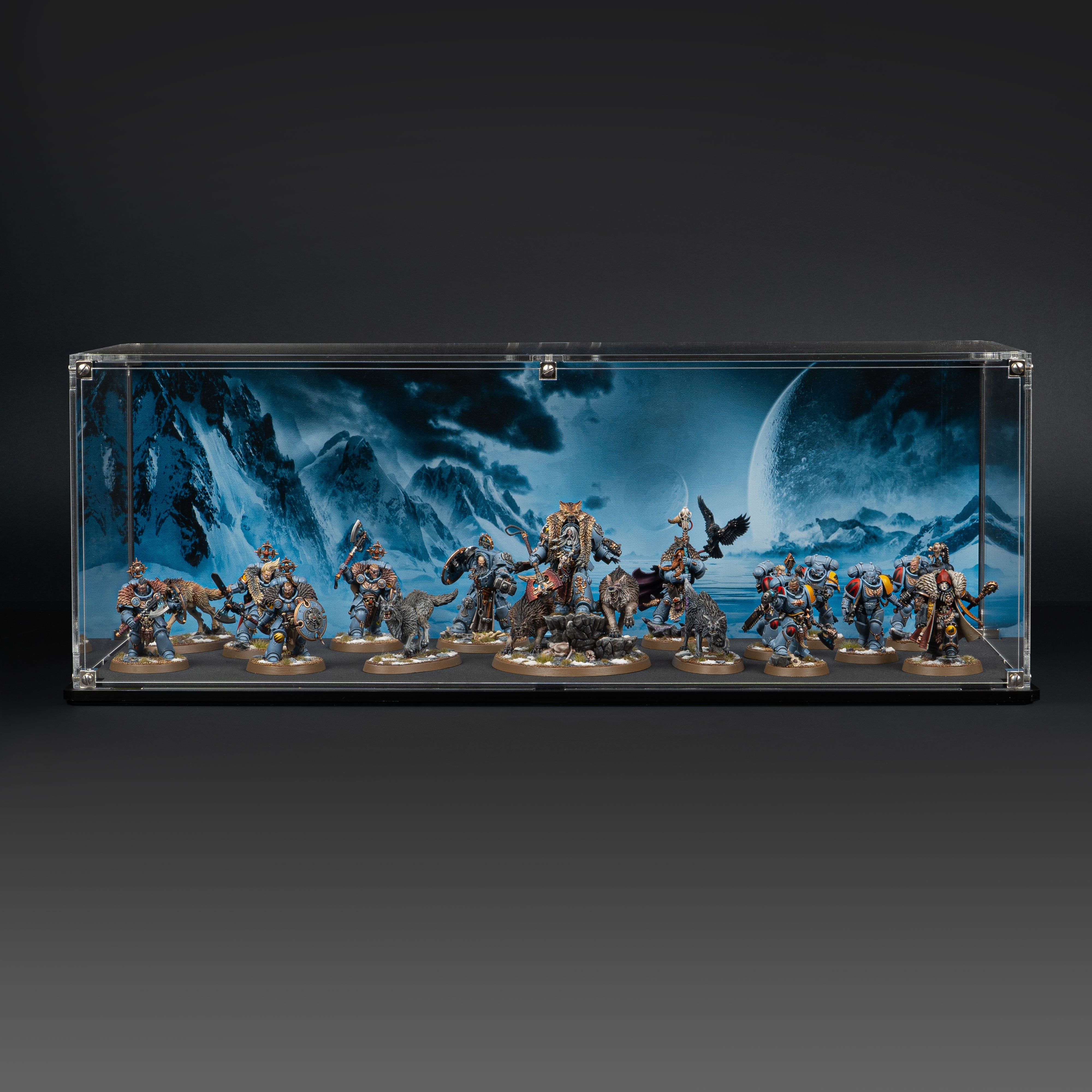 Display Case for Warhammer® Army with Frozen Wasteland Background