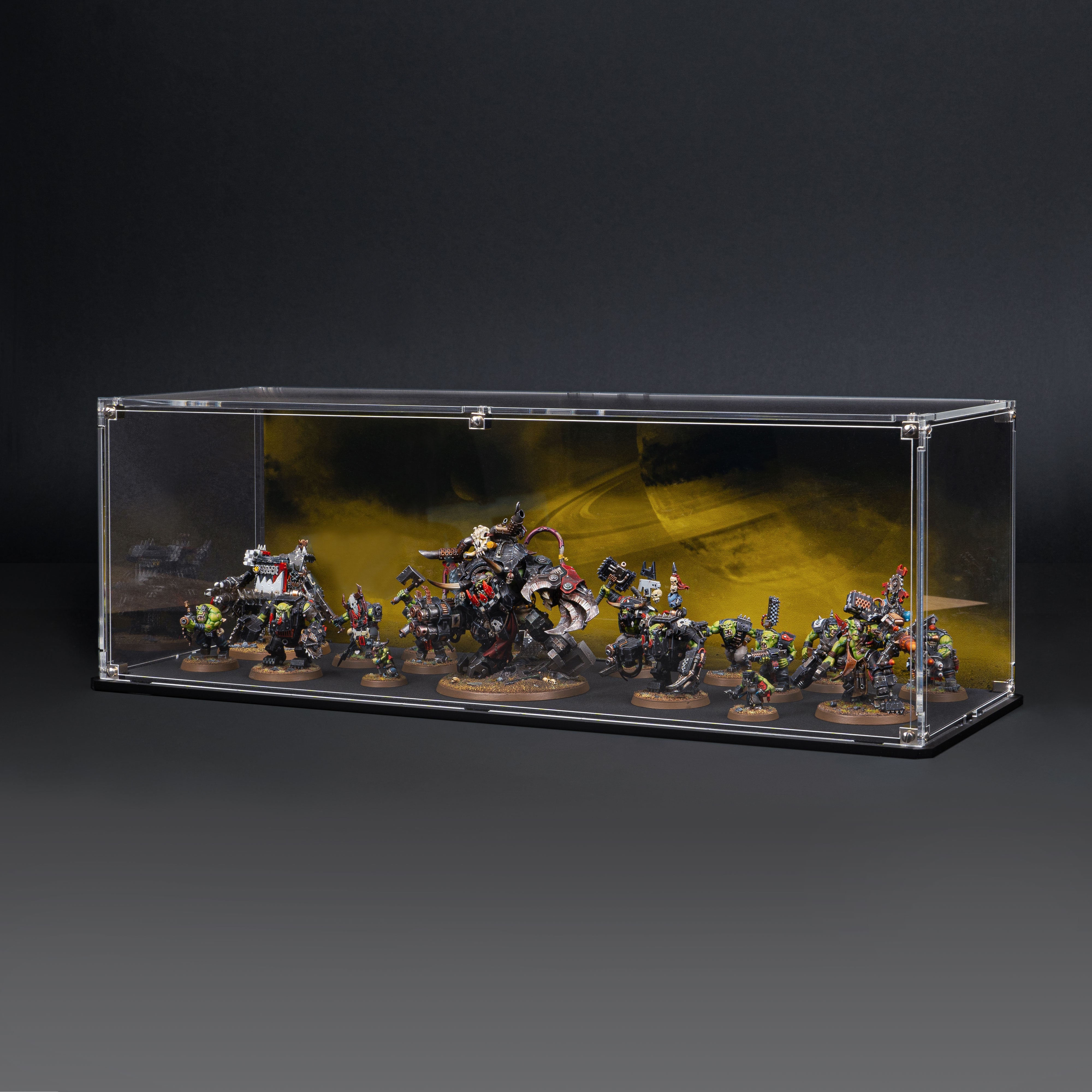 Display Case for Warhammer® Army with Irradiated Wasteland Background