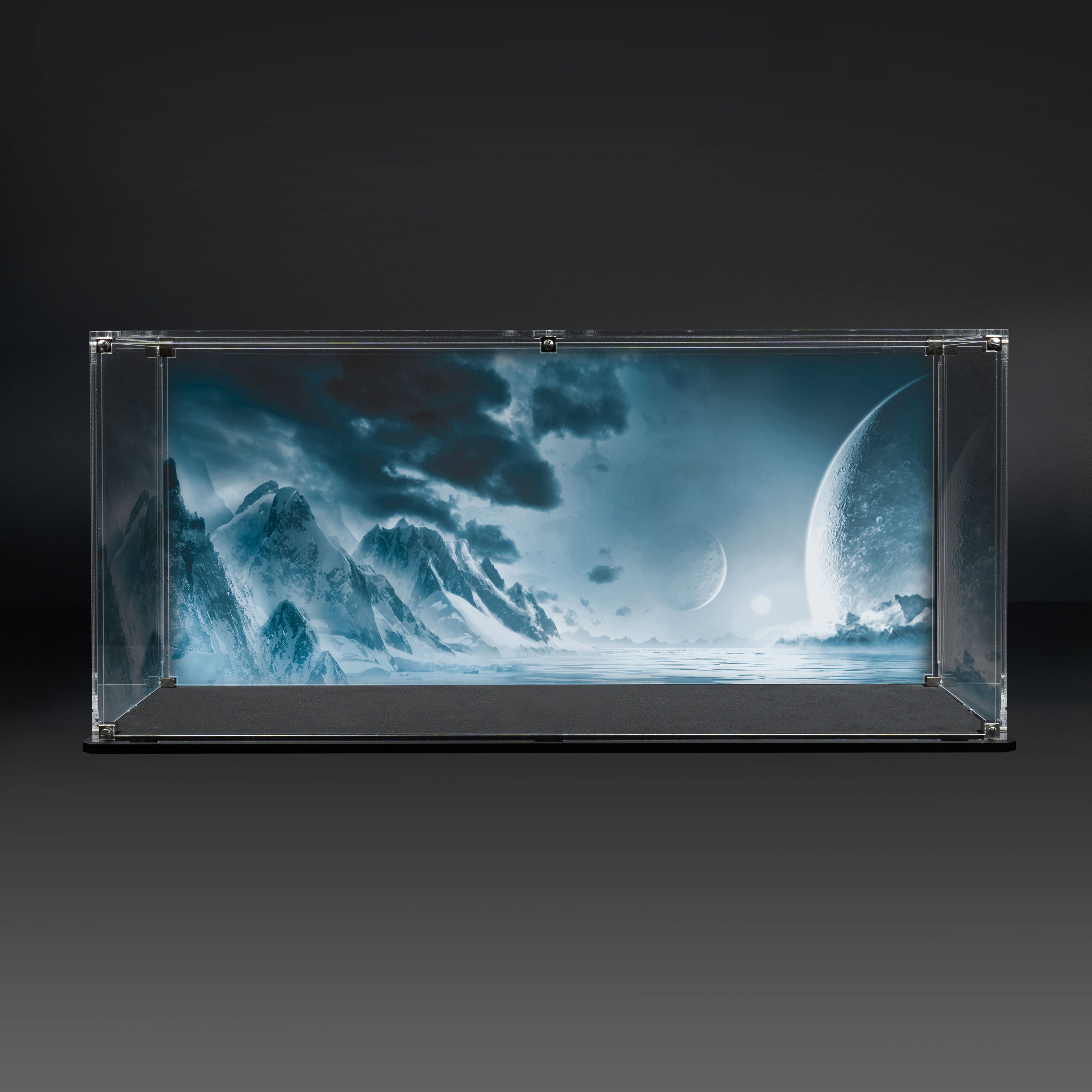 Display Case for Warhammer® Army with Frozen Wasteland Background
