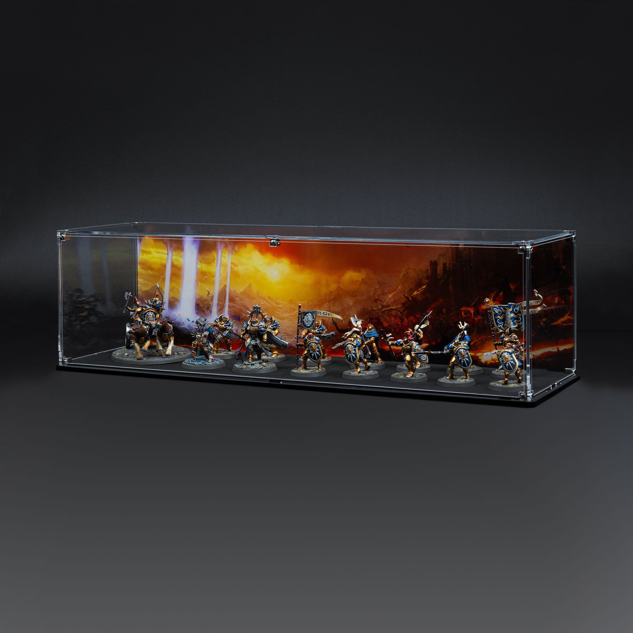 Display Case for Warhammer® Army with Eternal Conflict Background