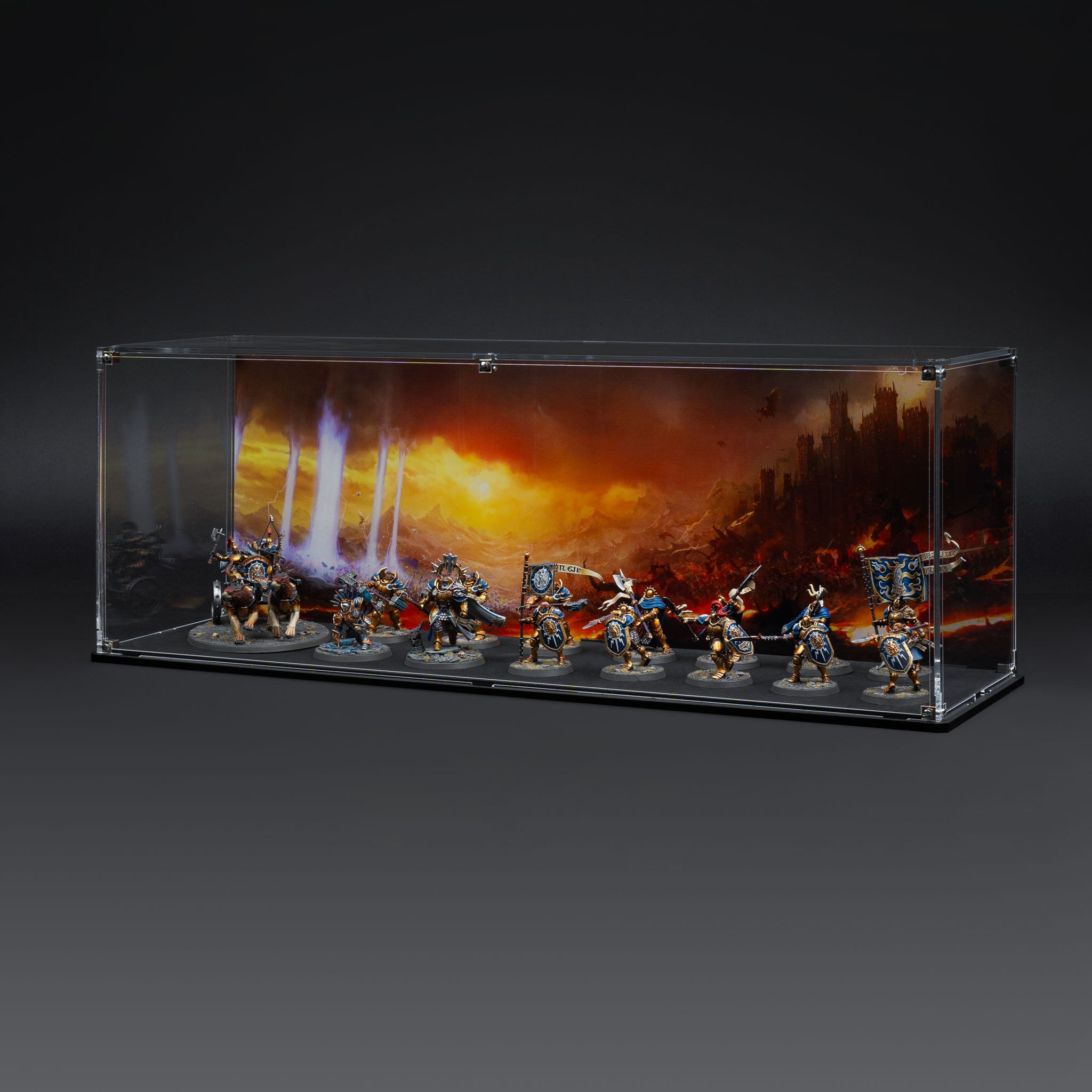 Display Case for Warhammer® Army with Eternal Conflict Background