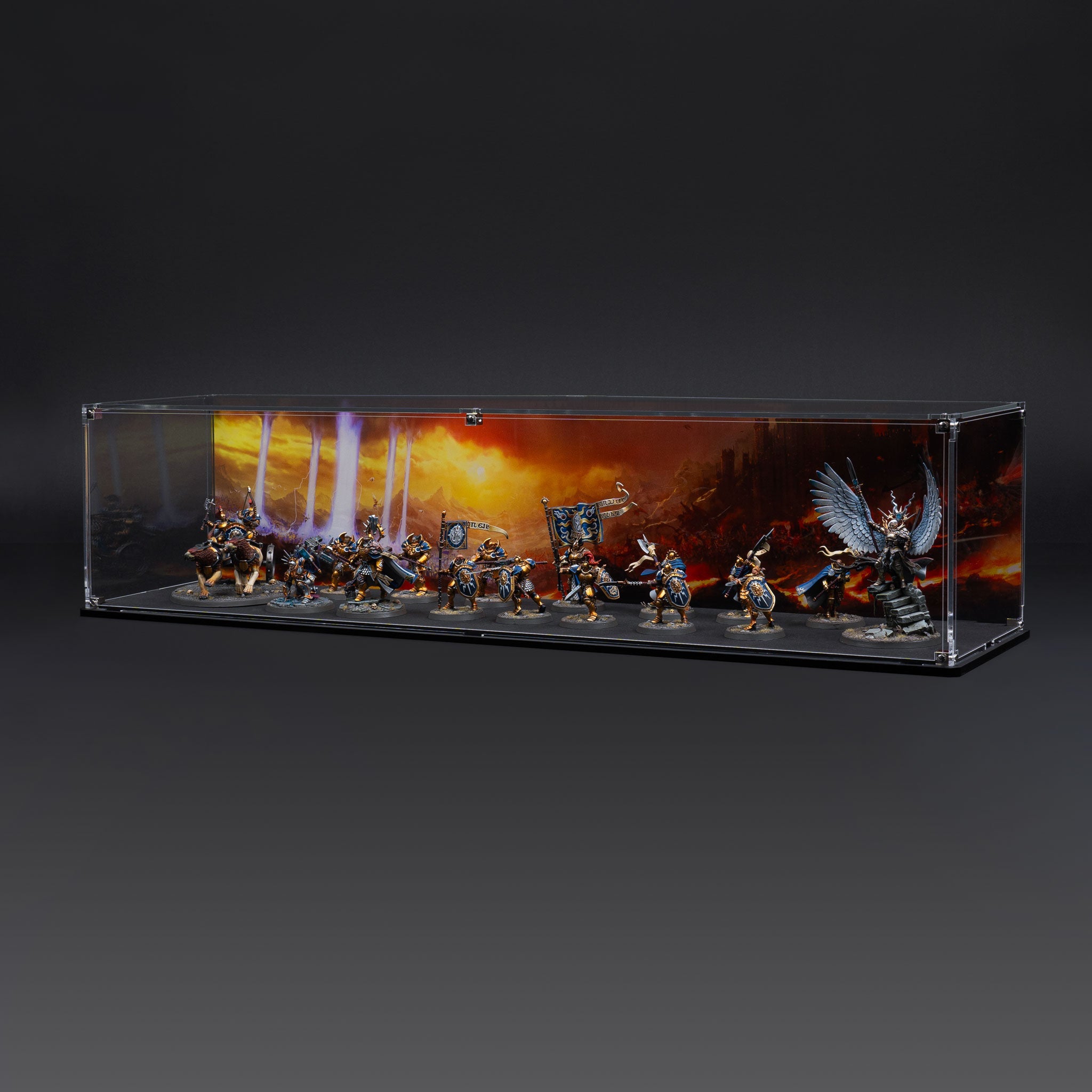 Display Case for Warhammer® Army with Eternal Conflict Background
