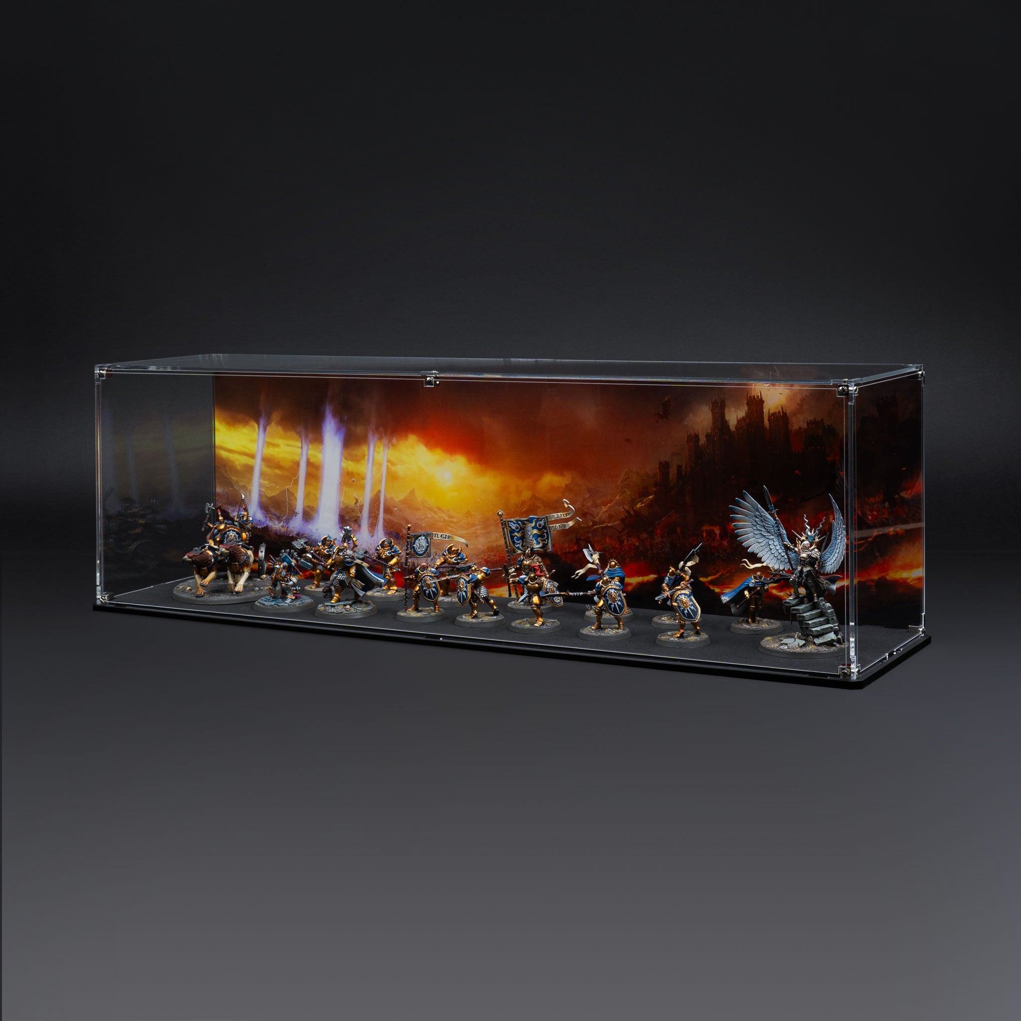 Display Case for Warhammer® Army with Eternal Conflict Background