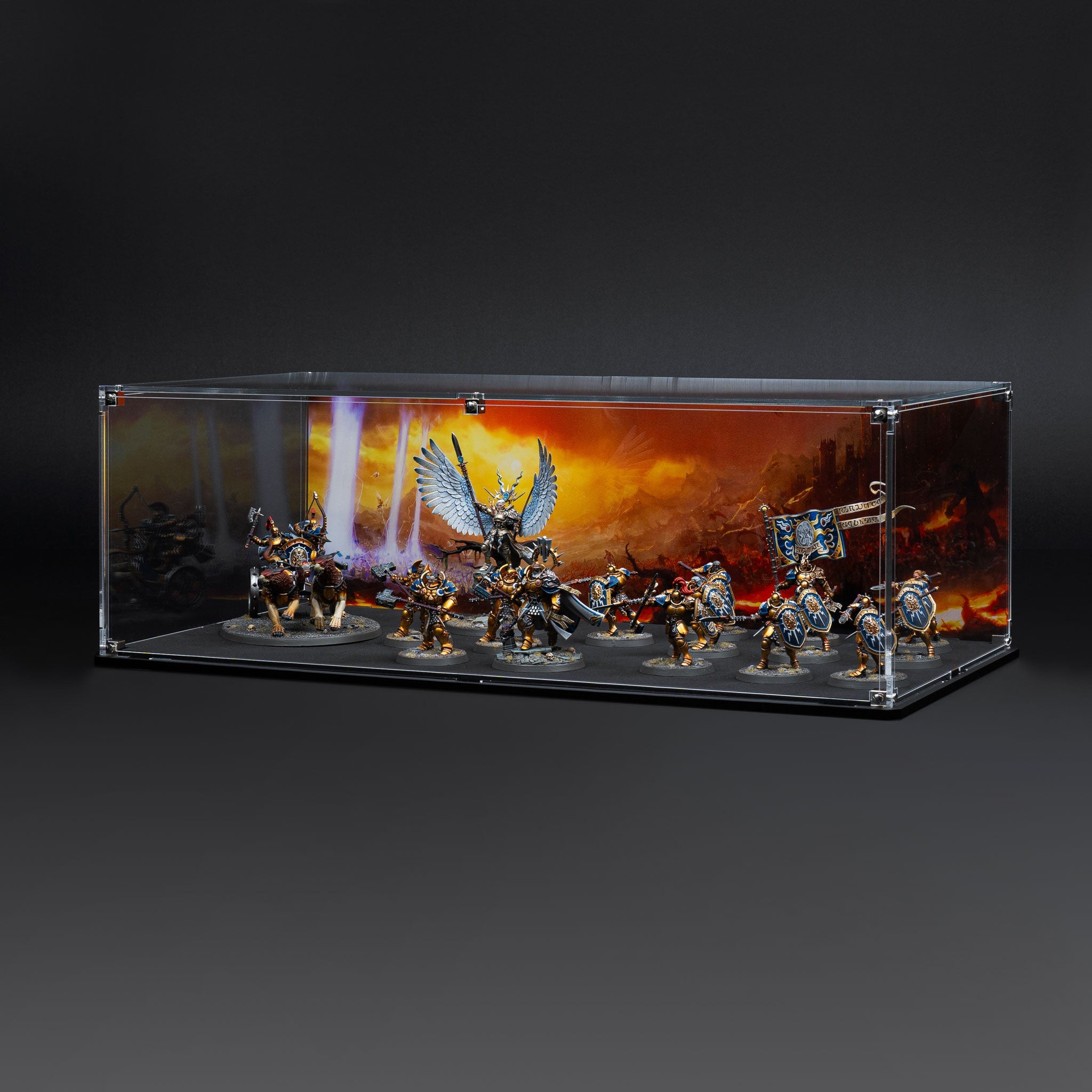 Display Case for Warhammer® Army with Eternal Conflict Background