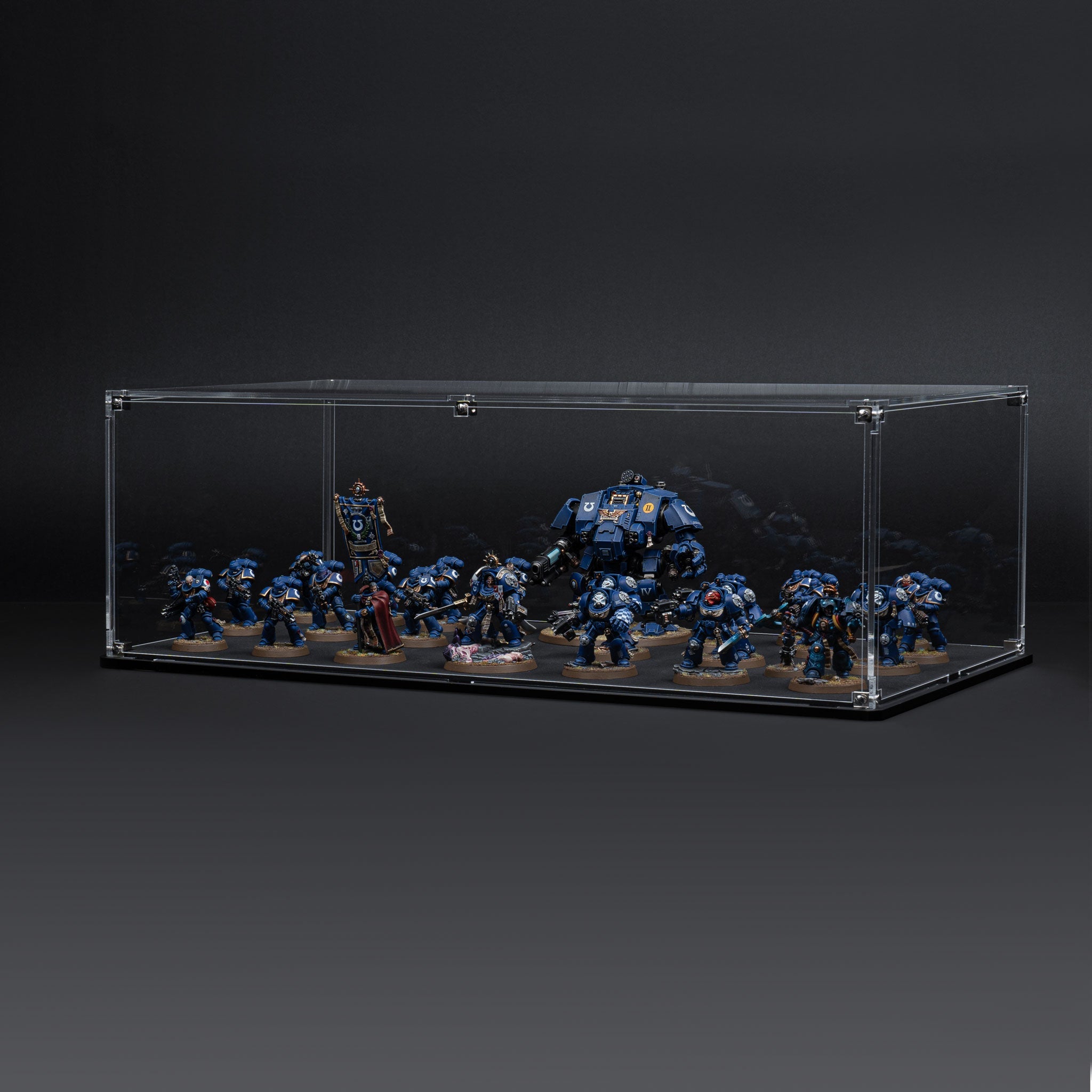 Display Case for Warhammer® Army with Clear Background