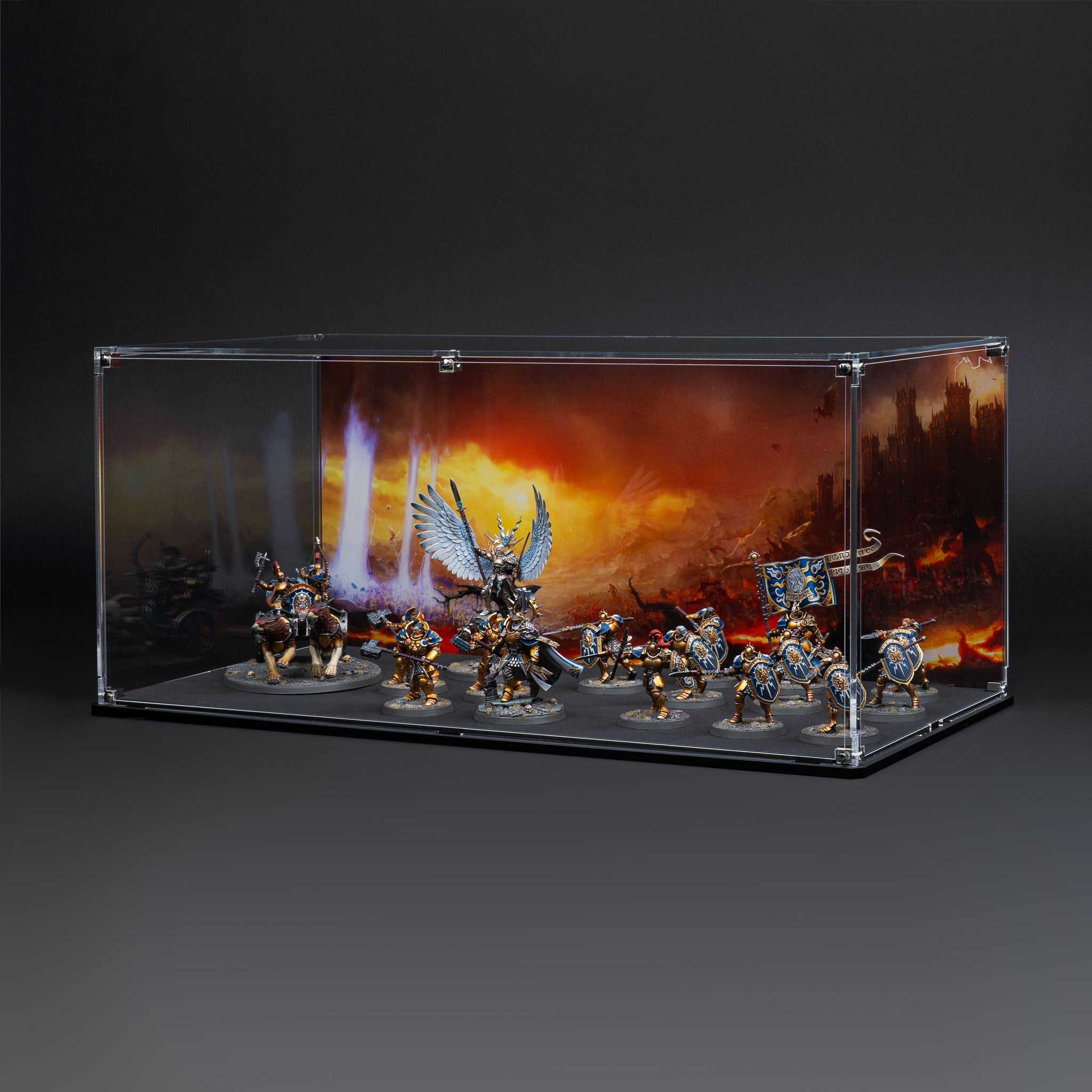 Display Case for Warhammer® Army with Eternal Conflict Background