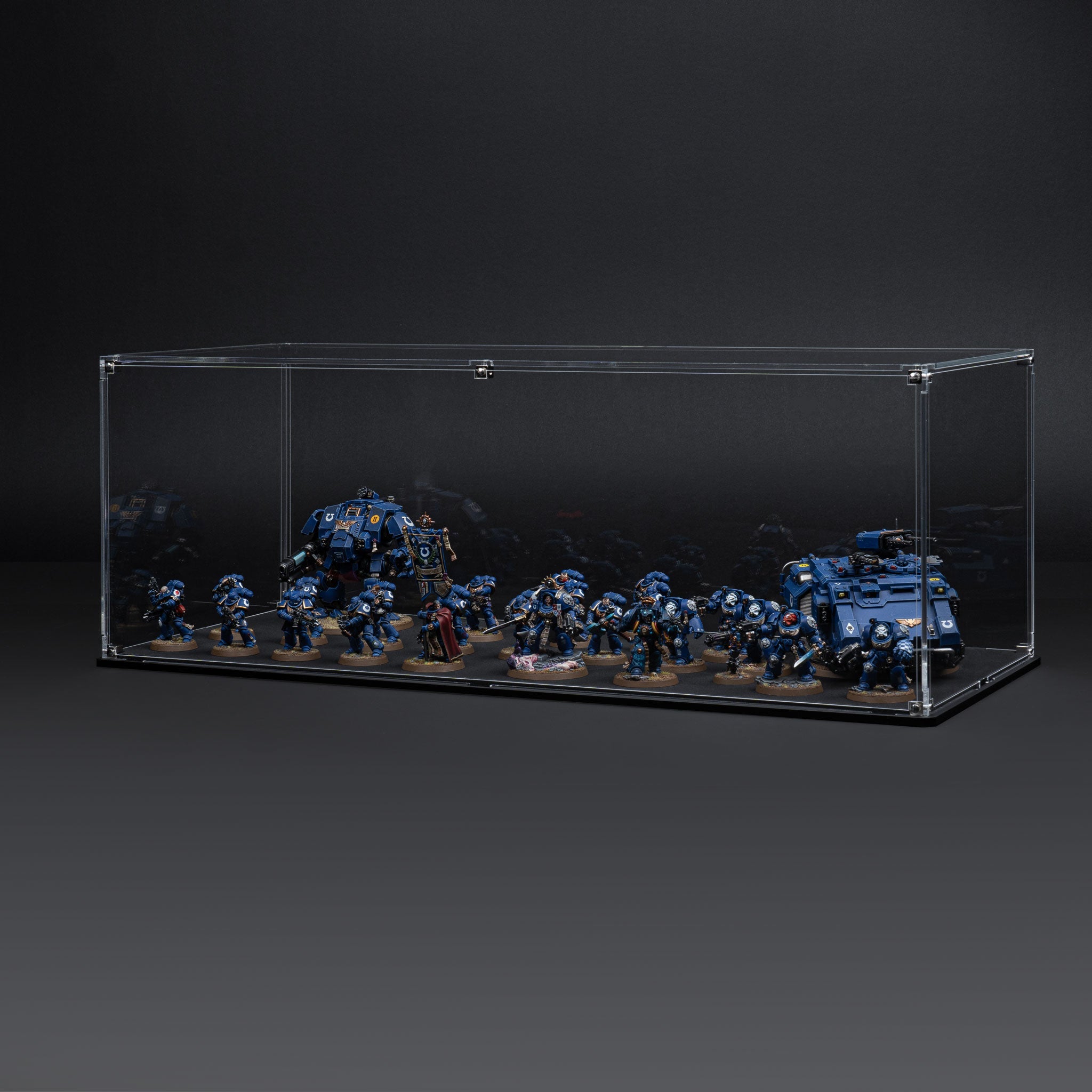Display Case for Warhammer® Army with Clear Background