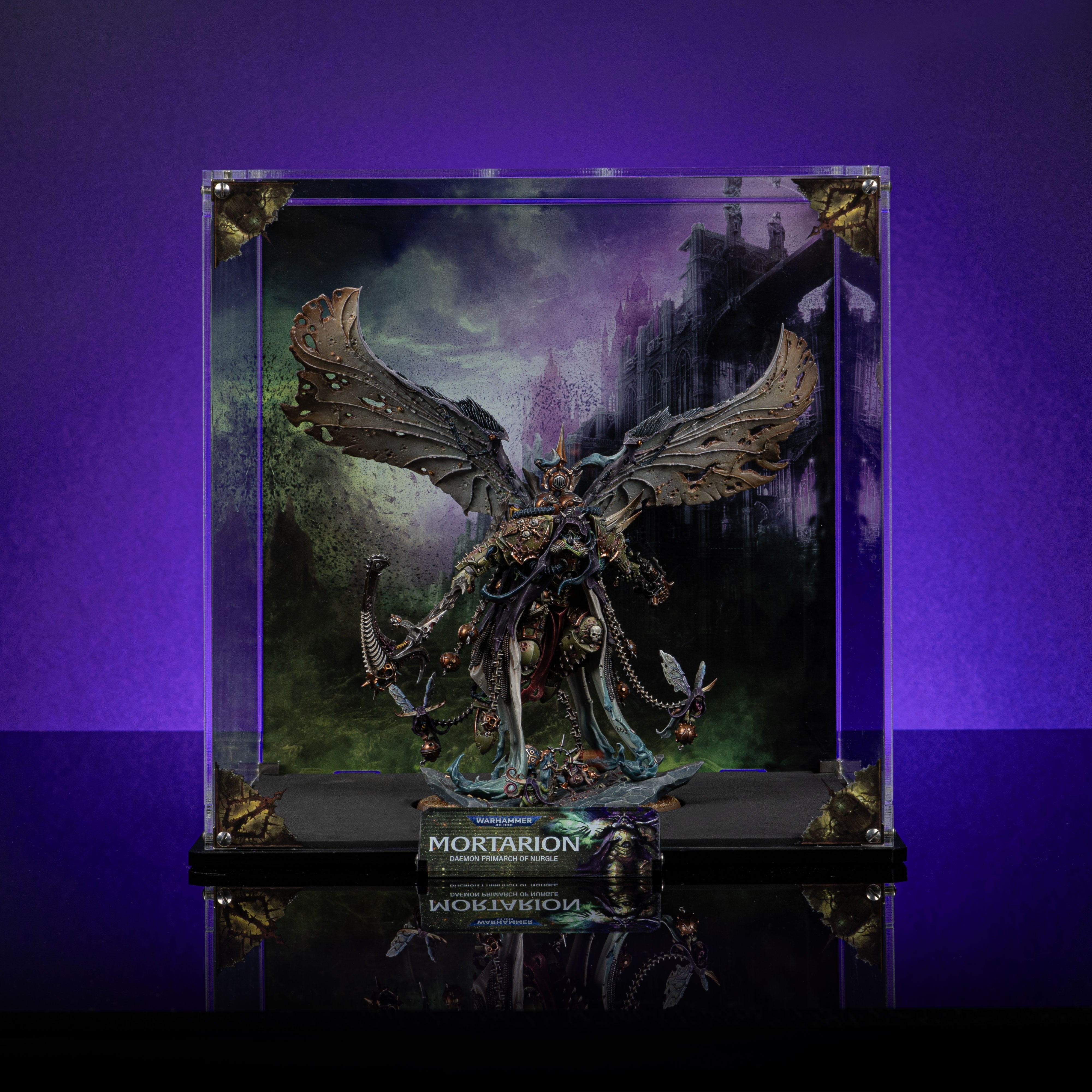 Limited Edition Display Case for Warhammer® 40,000 Mortarion, Daemon Primarch of Nurgle
