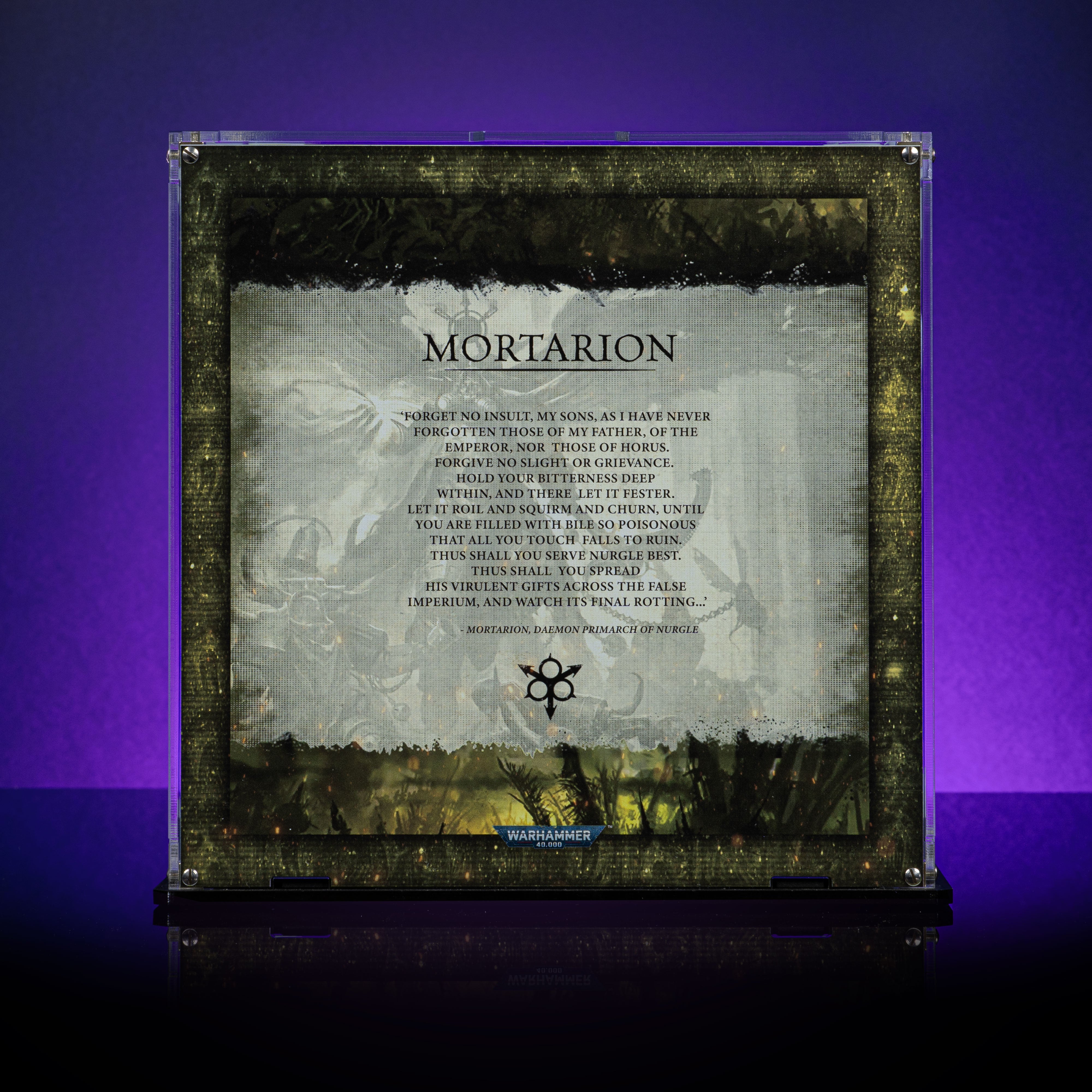 Limited Edition Display Case for Warhammer® 40,000 Mortarion, Daemon Primarch of Nurgle