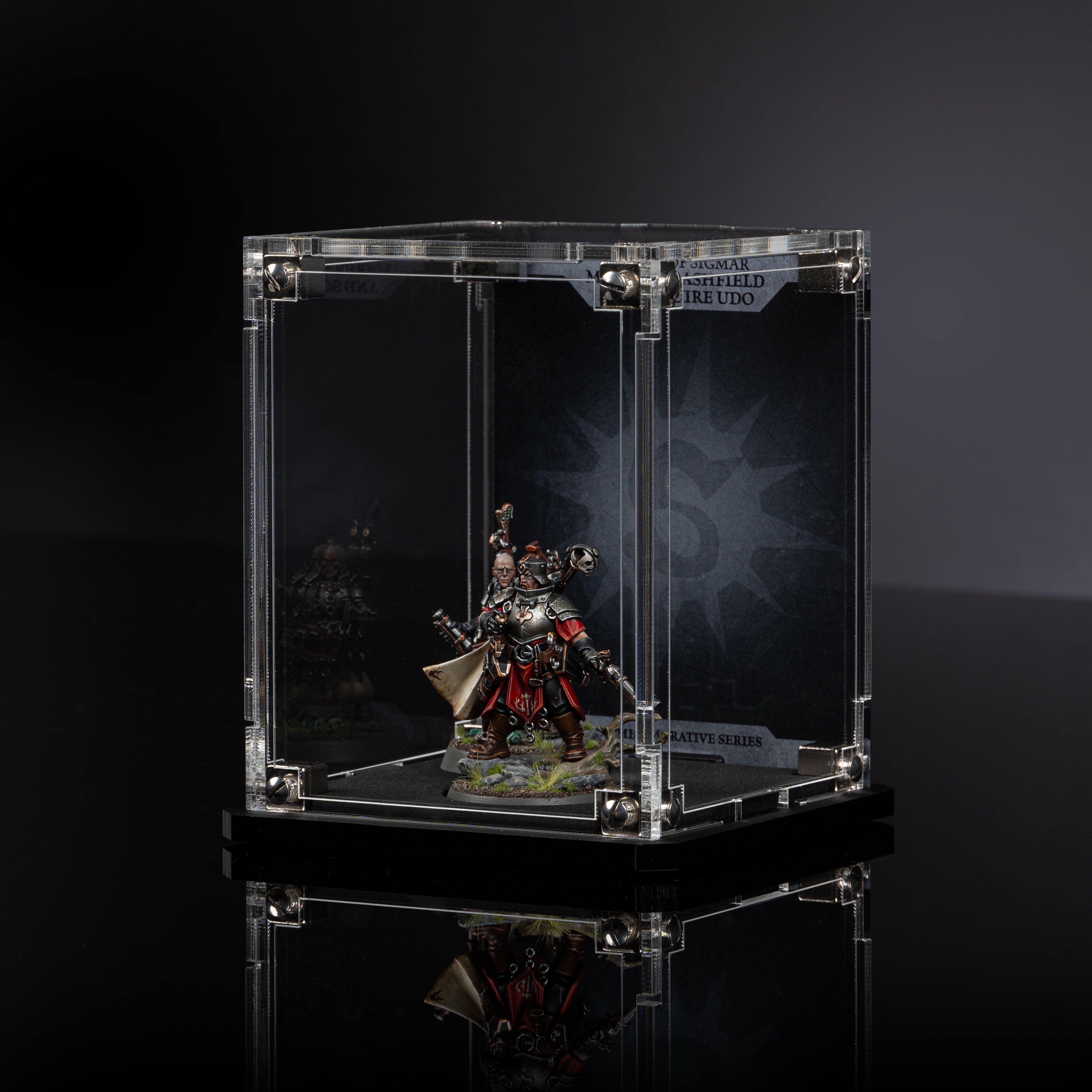 Display Case for Warhammer®+ Cities Of Sigmar - Marshall Ashfield And Squire Udo
