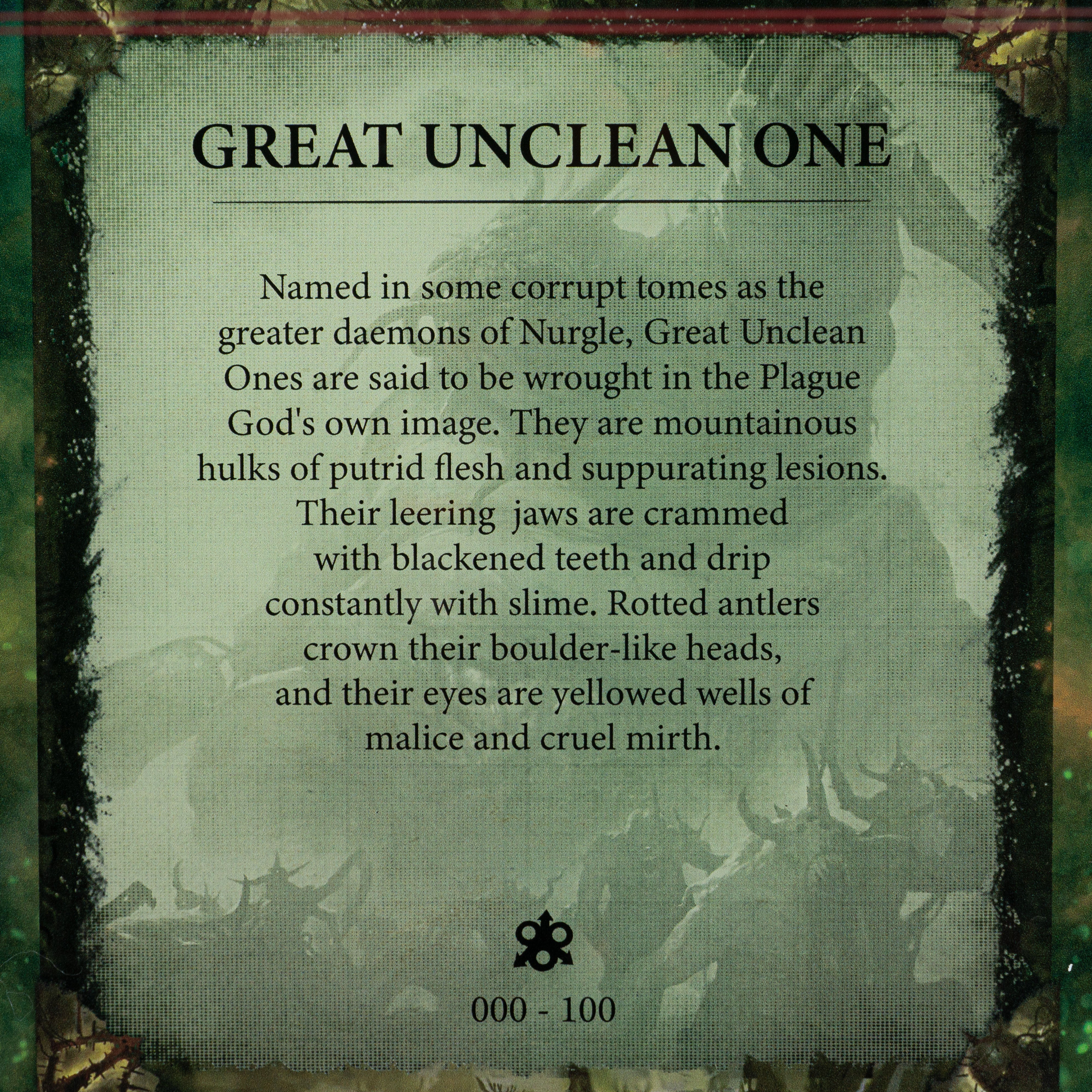 Limited Edition Display Case for Warhammer® 40,000 Great Unclean One