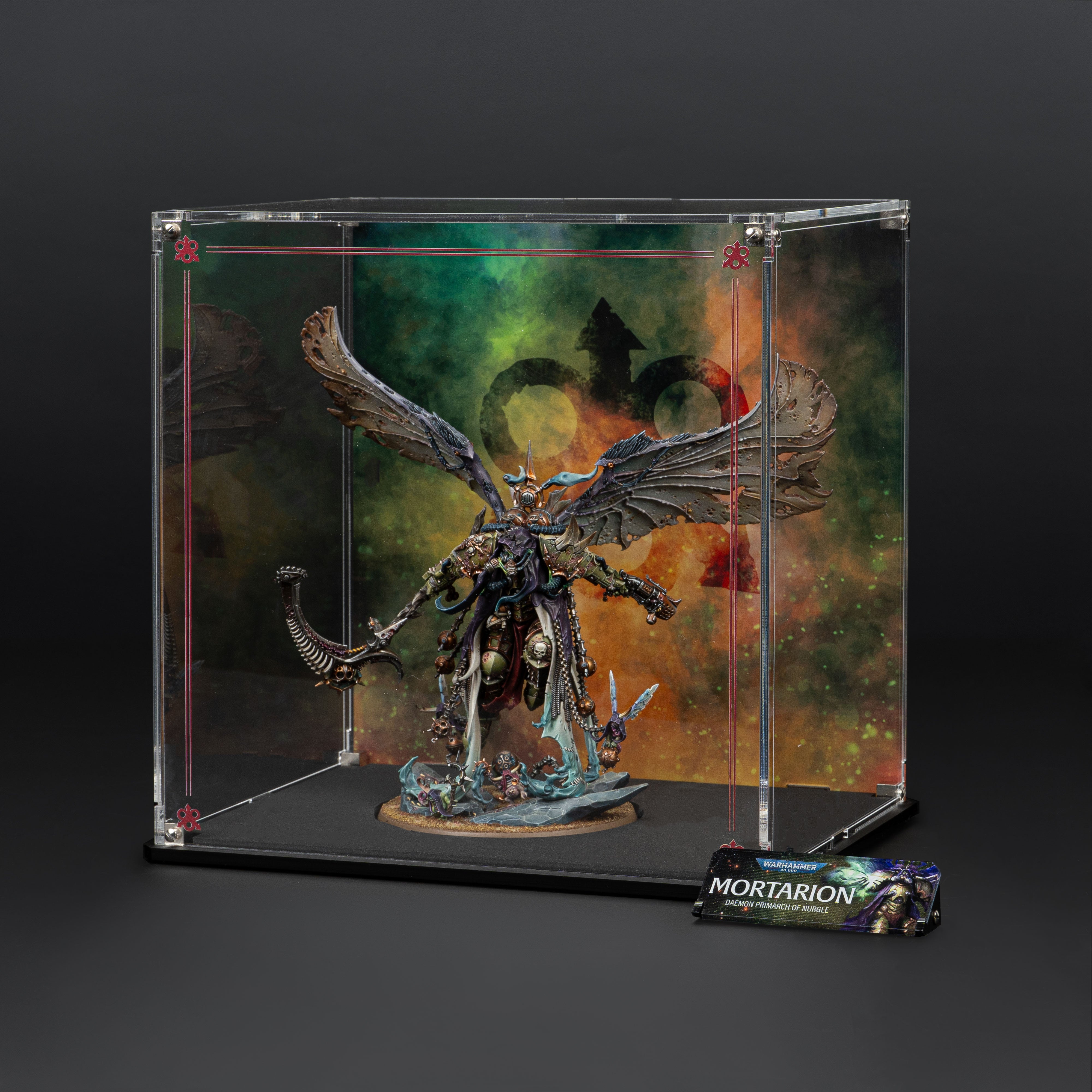 Display Case for Warhammer® 40,000 Mortarion, Daemon Primarch of Nurgle