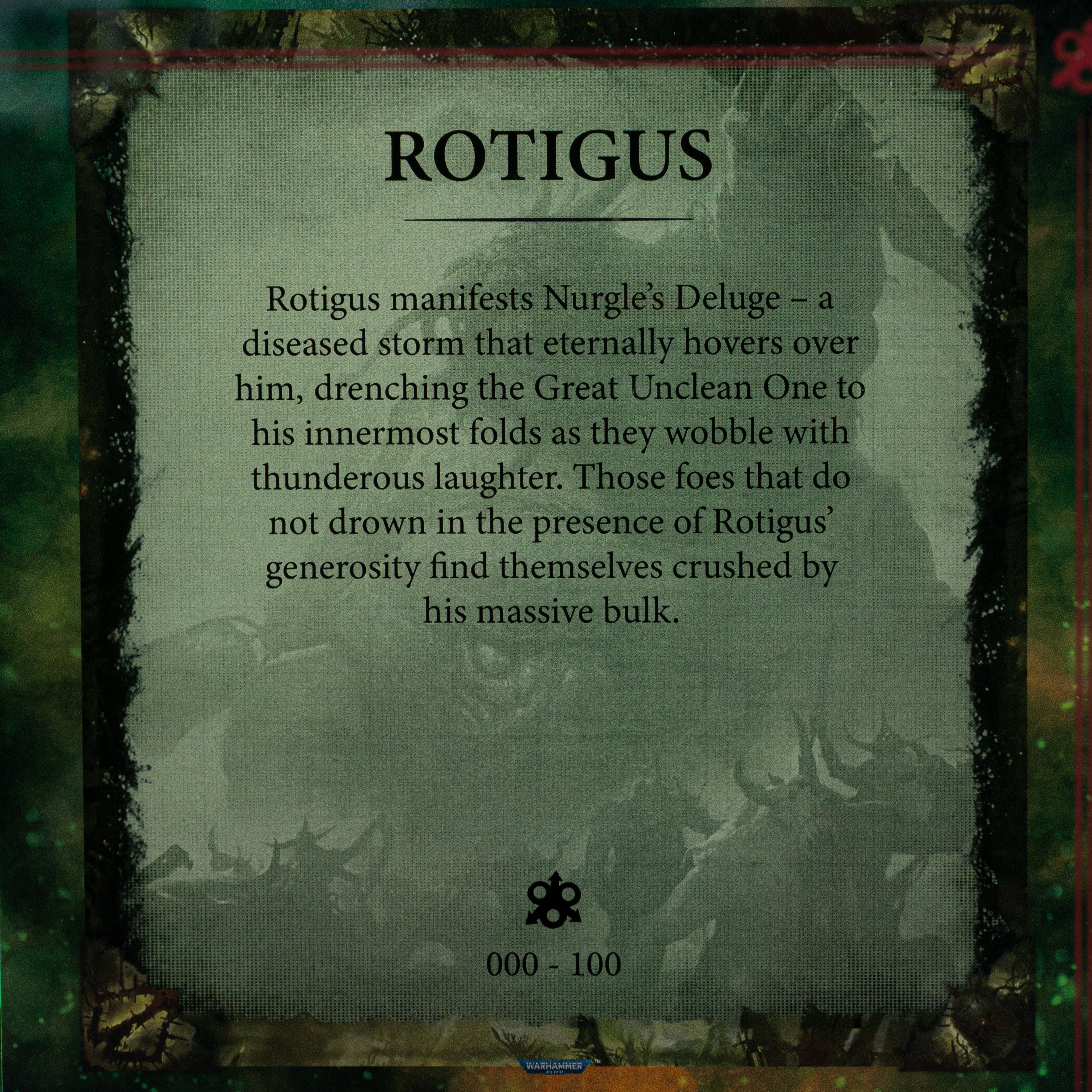 Limited Edition Display Case for Warhammer® 40,000 Rotigus