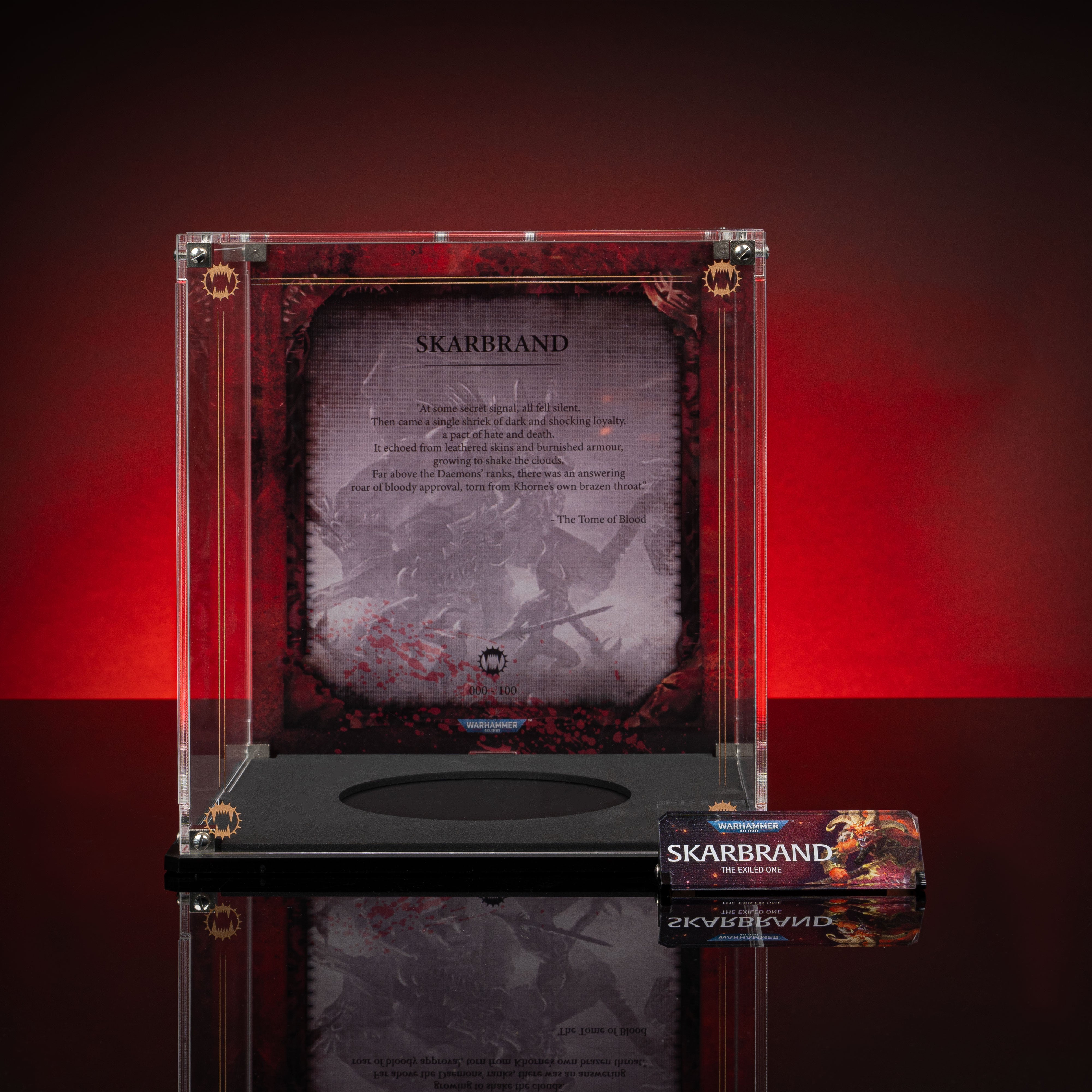 Limited Edition Display Cases for Warhammer® 40,000 World Eaters Miniatures