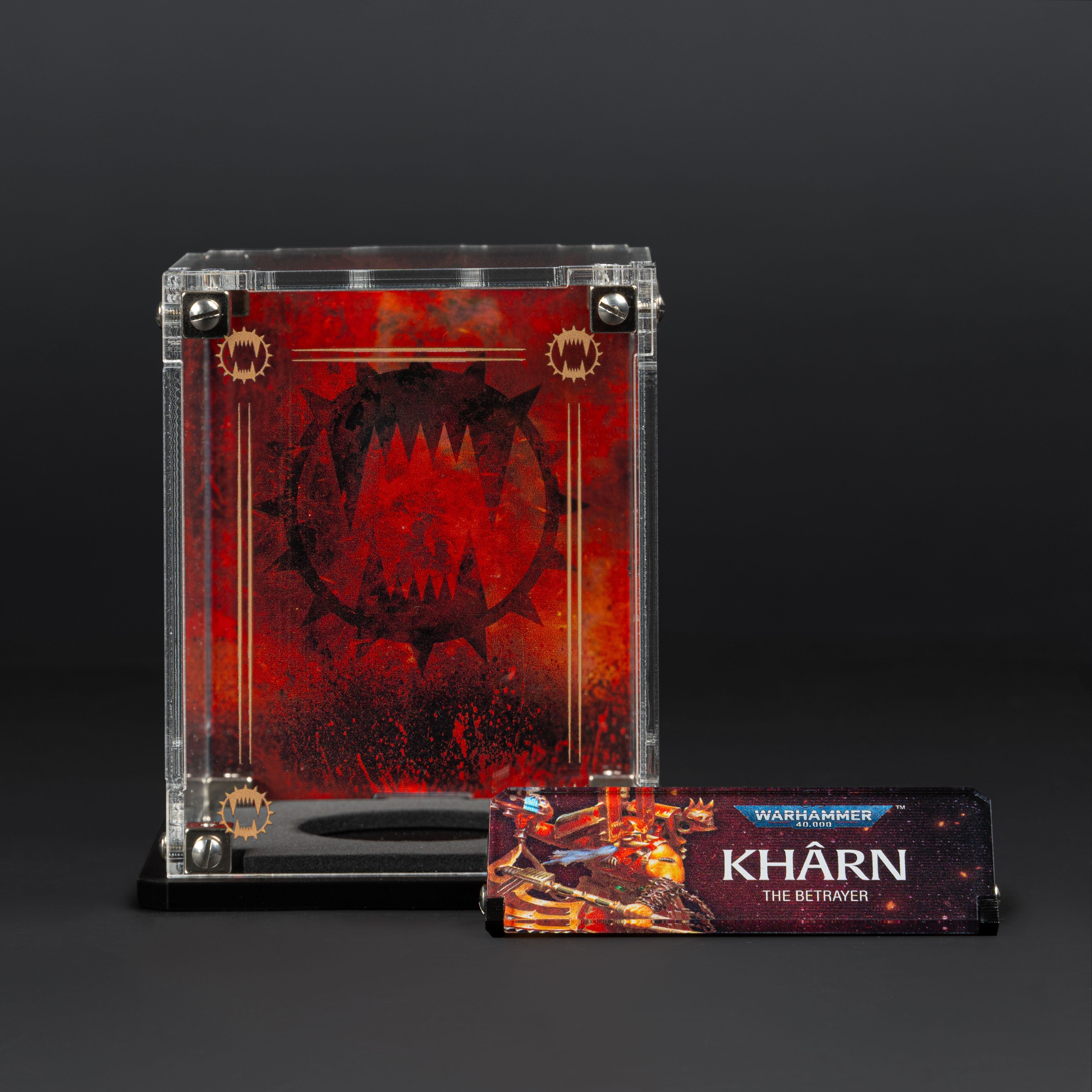 Display Cases for Warhammer® 40,000 World Eaters Miniatures