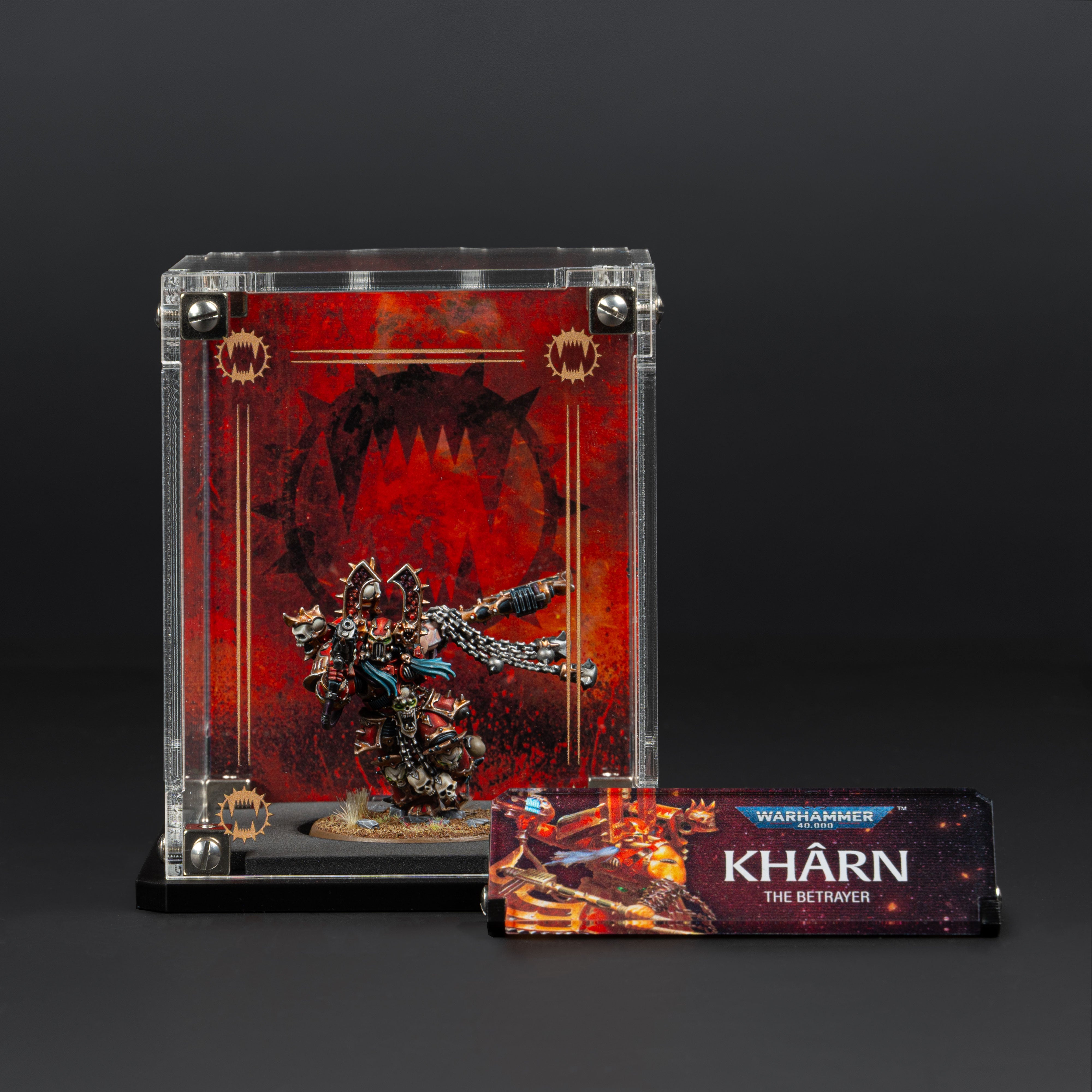 Display Cases for Warhammer® 40,000 World Eaters Miniatures