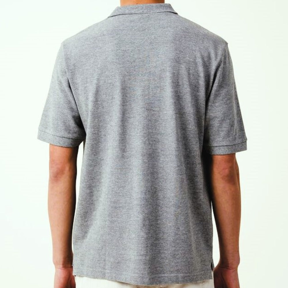 James Bond 007 Embroidered Cotton Polo Shirt - Grey Marl Edition