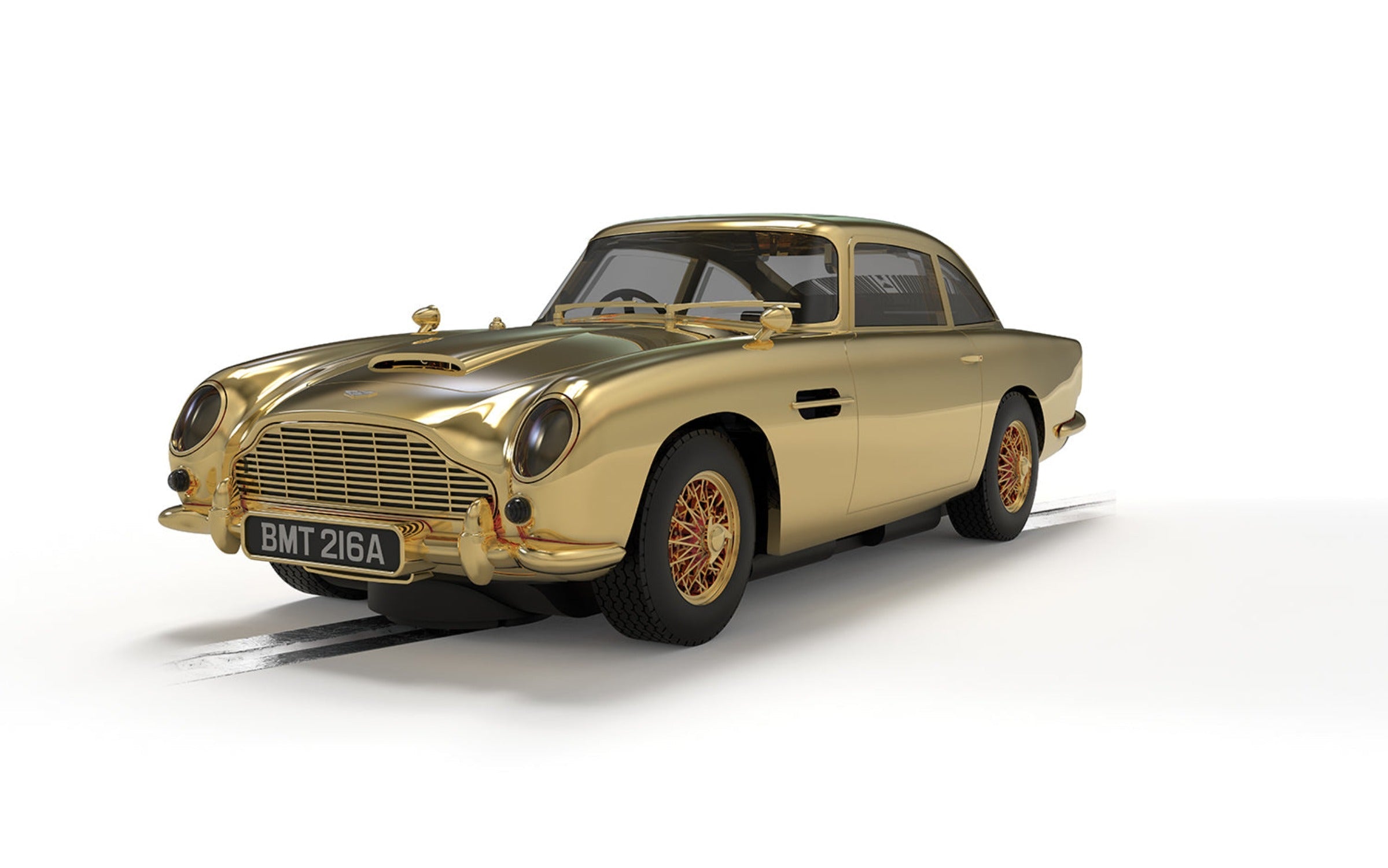 Scalextric James Bond Aston Martin DB5 Slot Car - Goldfinger 60th Anniversary Gold Edition