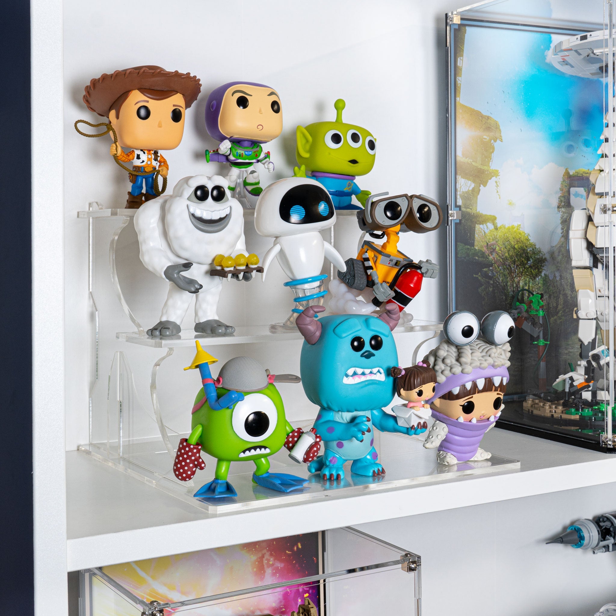 Display podium for FUNKO® Pops for IKEA® Billy BookCase