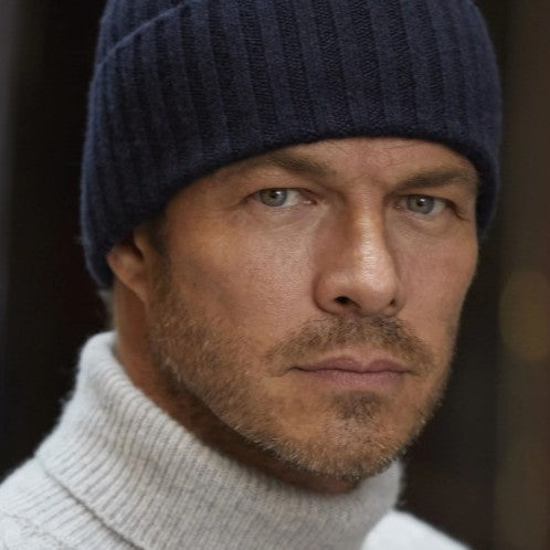 James Bond Ribbed Cashmere Hat - The Living Daylights Edition - By N.Peal