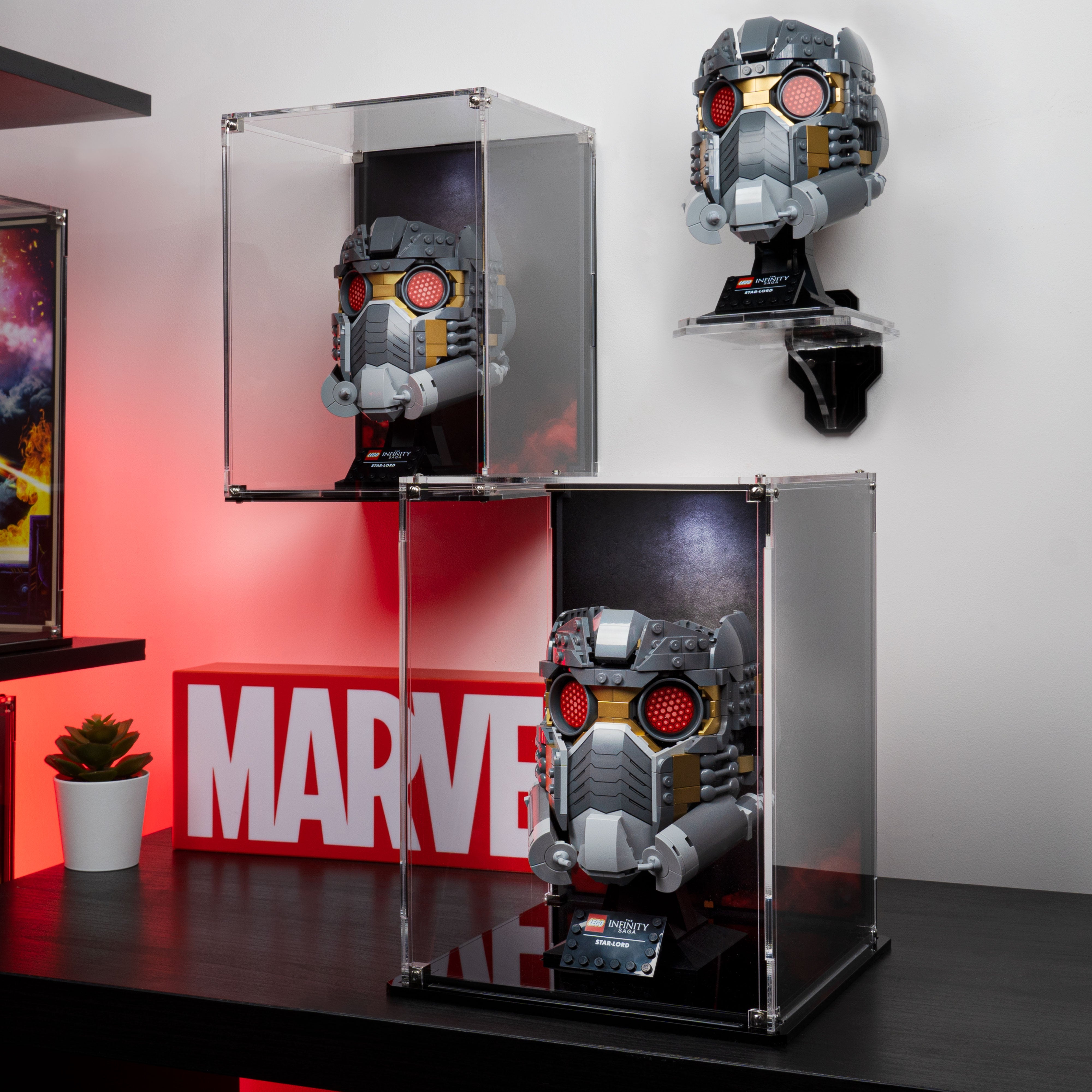 Display Case for LEGO® Marvel Star-Lord's Helmet (76251)