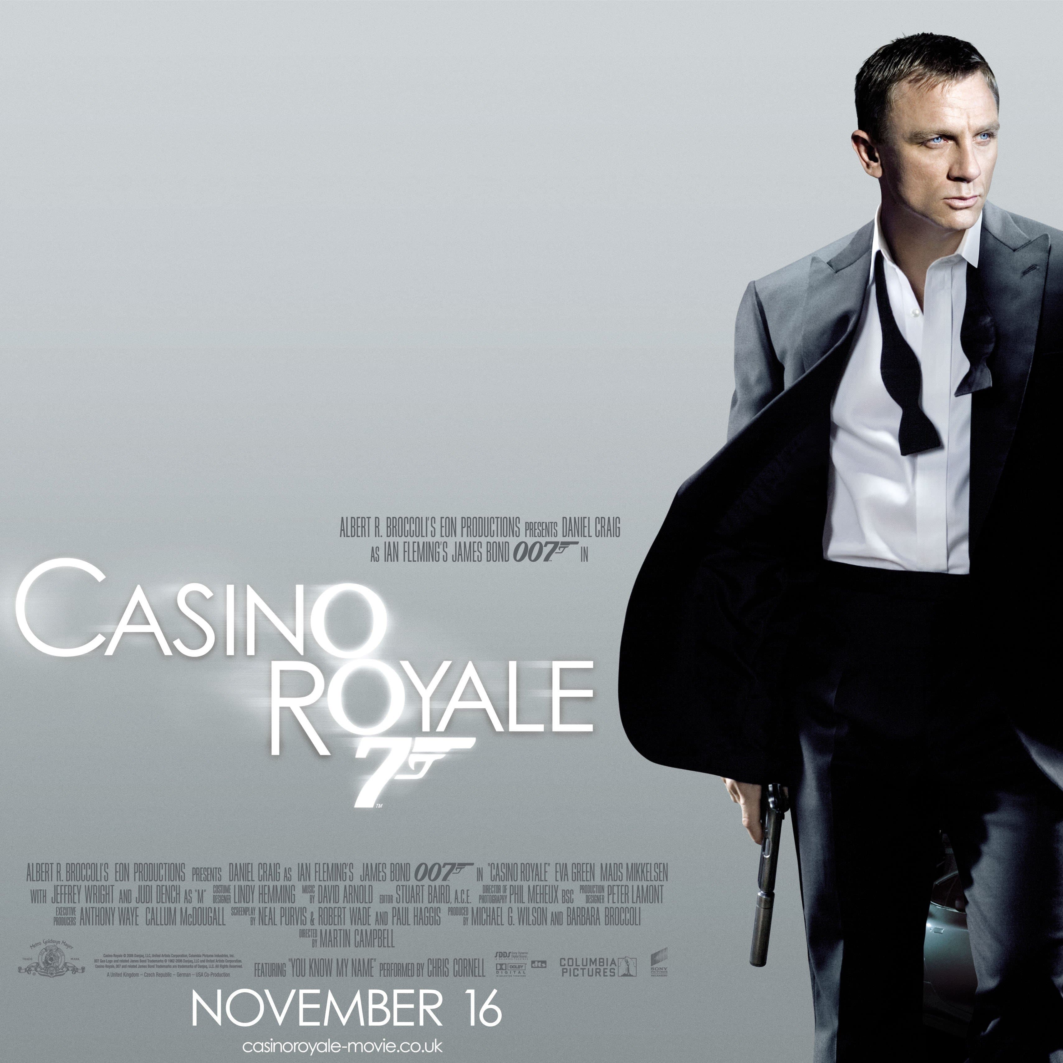 James Bond Black Silk Bow Tie - Casino Royale Edition - By Turnbull & Asser