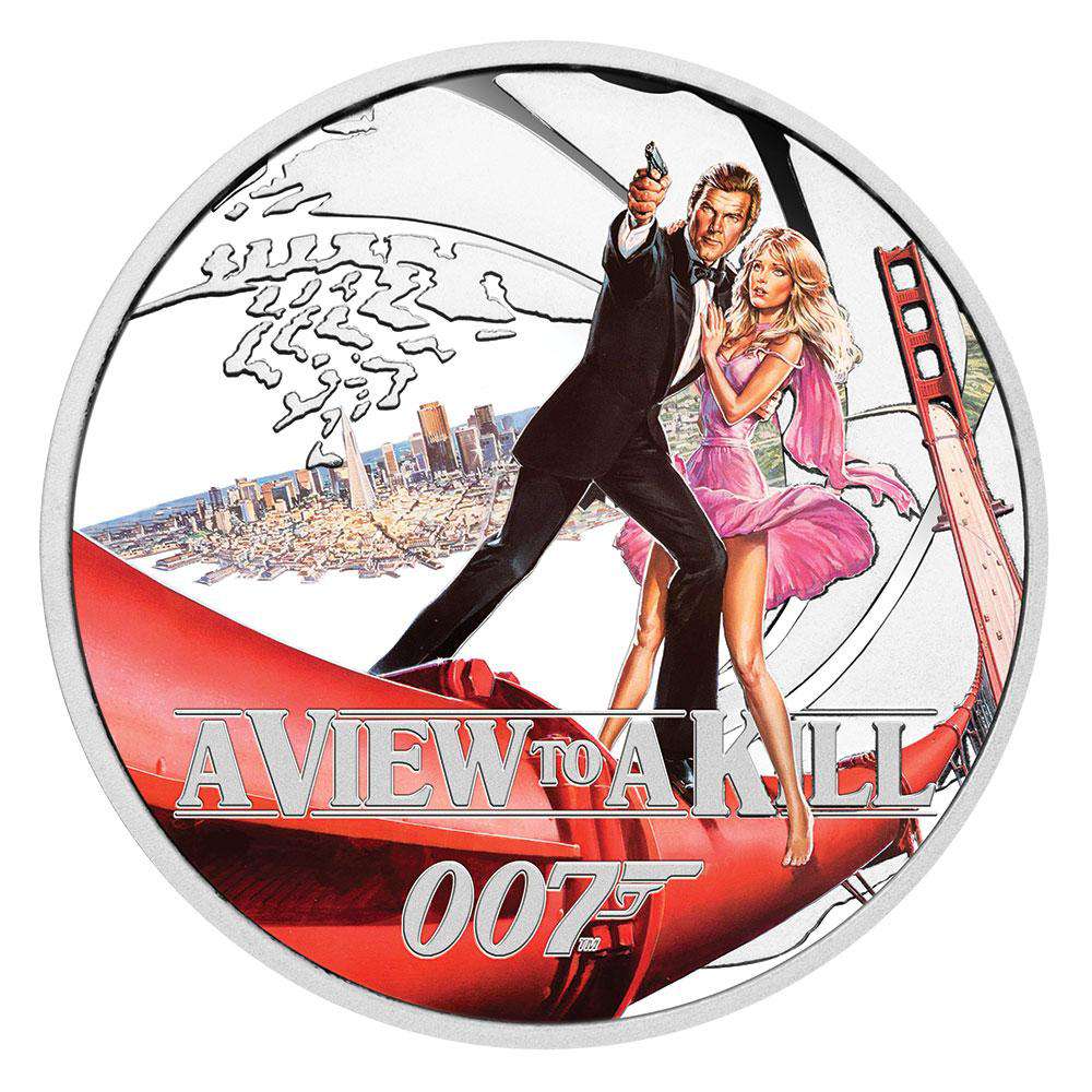 James Bond A View To A Kill 1/2 oz Silver Proof Coin - By The Perth Mint