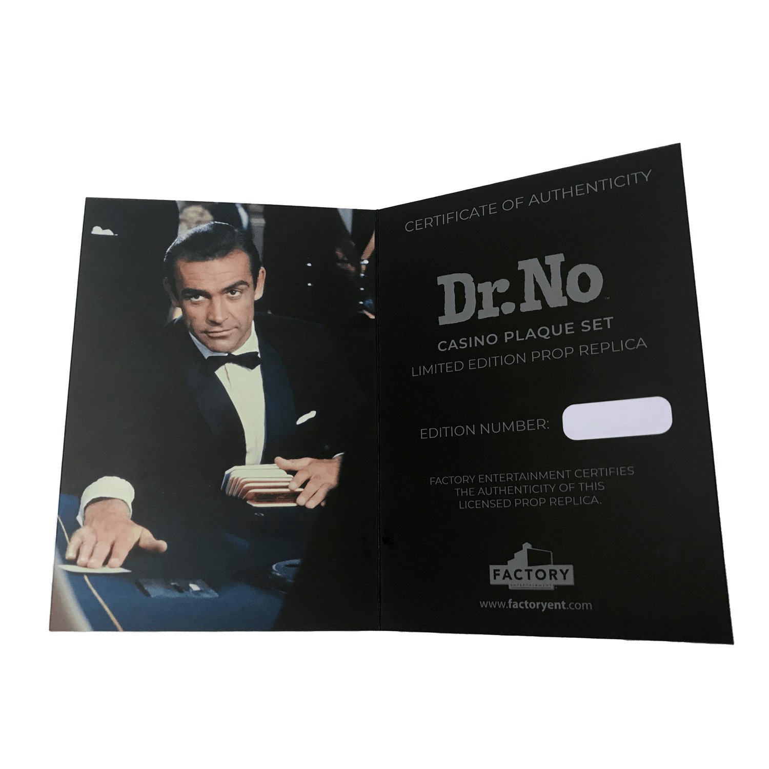 James Bond Casino Plaques Prop Replica - Dr. No Numbered Edition