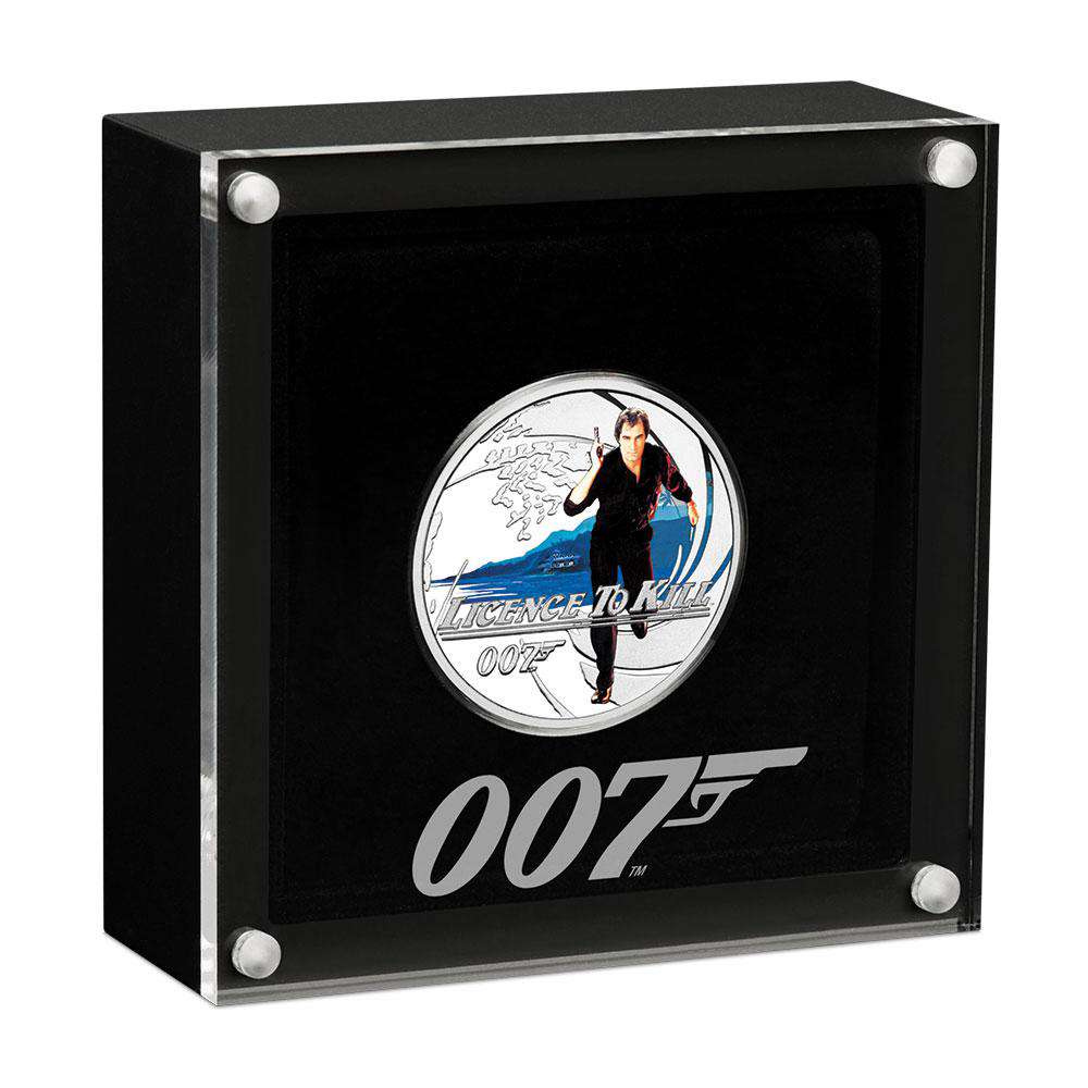 James Bond Licence To Kill 1/2 oz Silver Proof Coin - By The Perth Mint