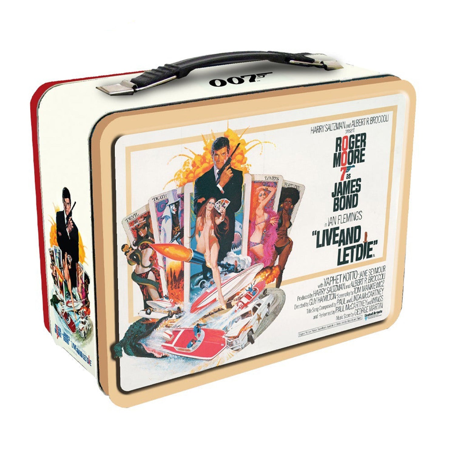 James Bond Live And Let Die Tin Tote Lunch Box